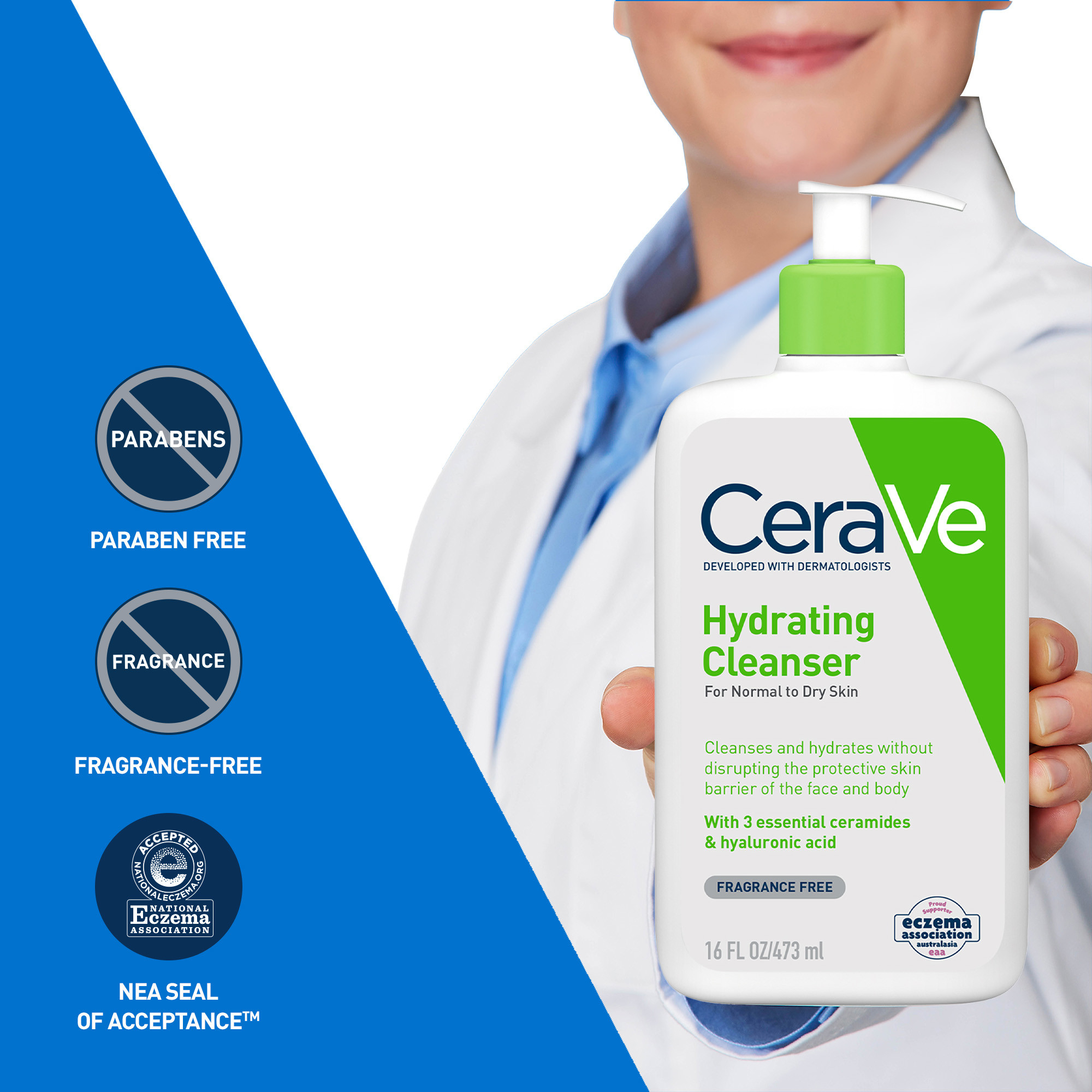 CeraVe Hydrating Cleanser 473ml - Image 6
