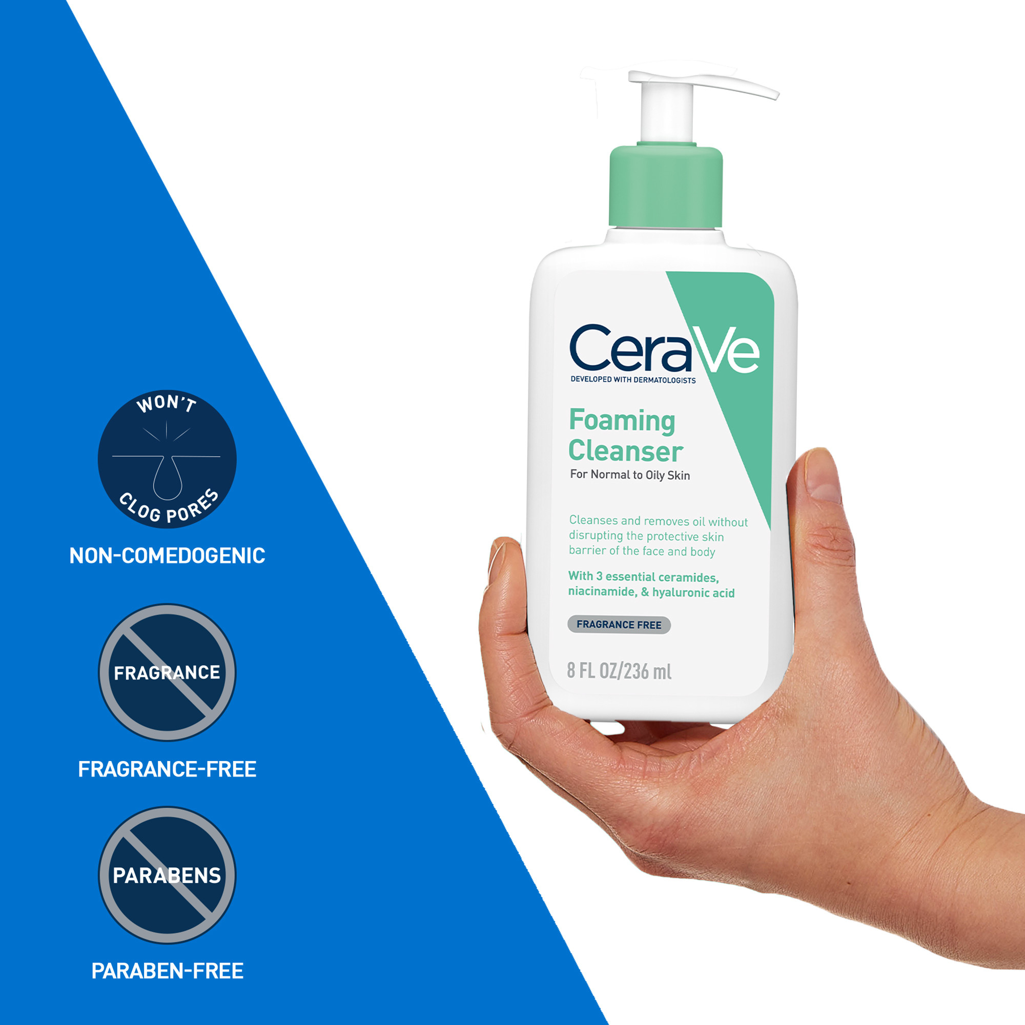 CeraVe Foaming Cleanser 236ml - Image 7