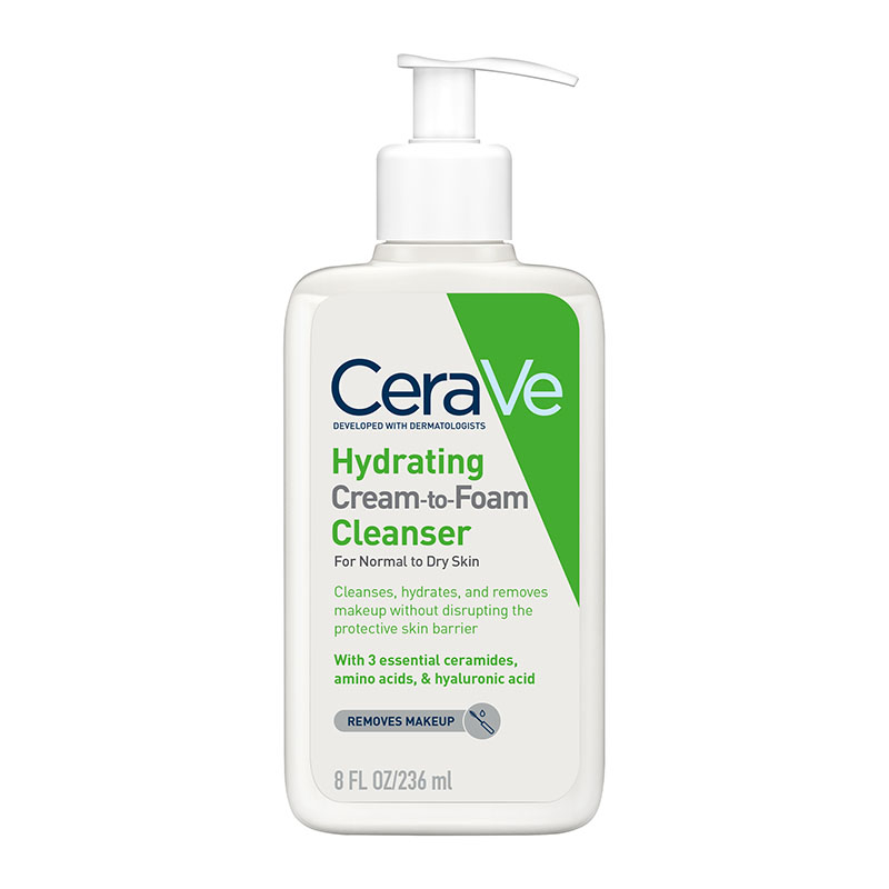 CeraVe Hydrating Cream-To-Foam Cleanser 236ml - Image 1
