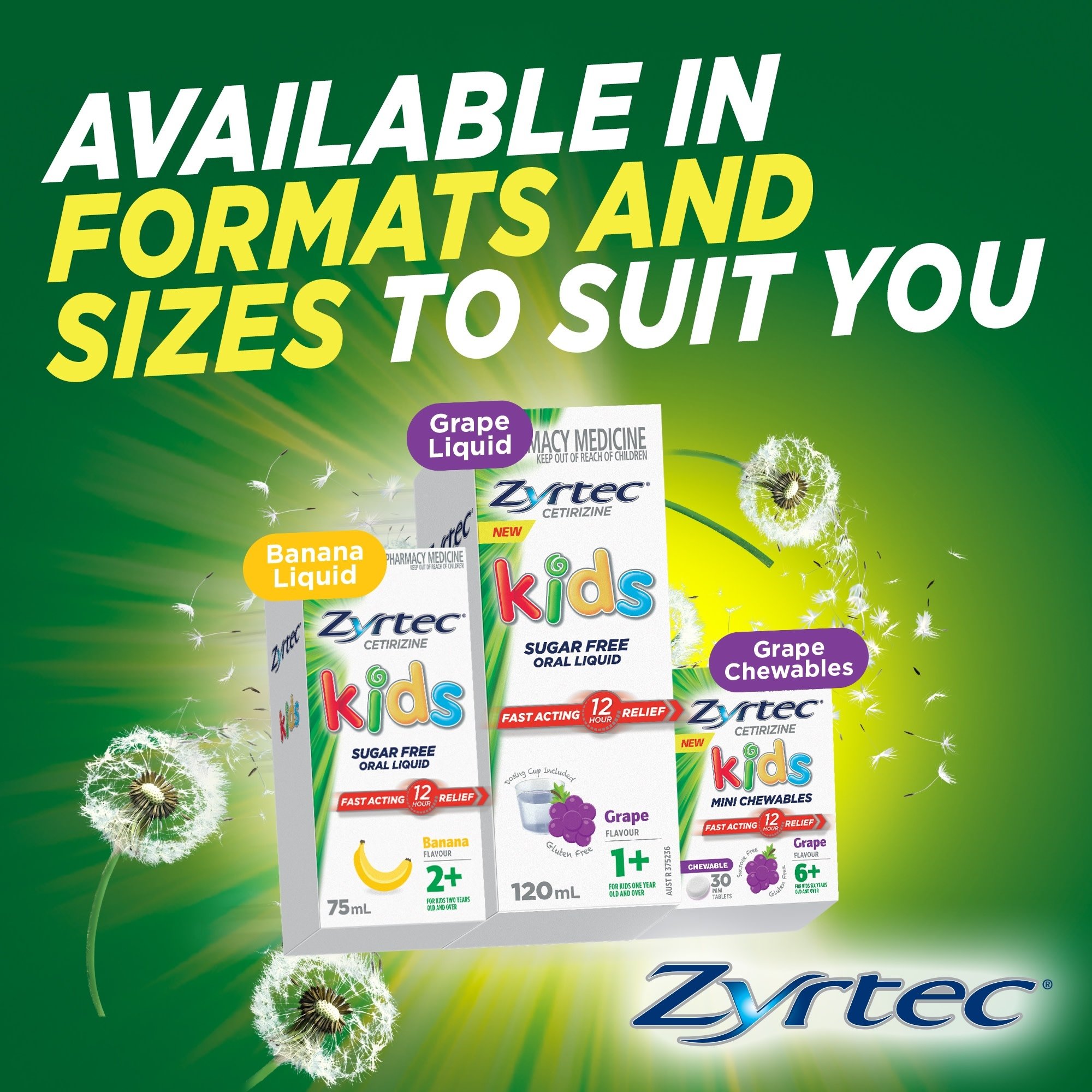 Zyrtec Kids Liquid Grape 60ml - Image 6
