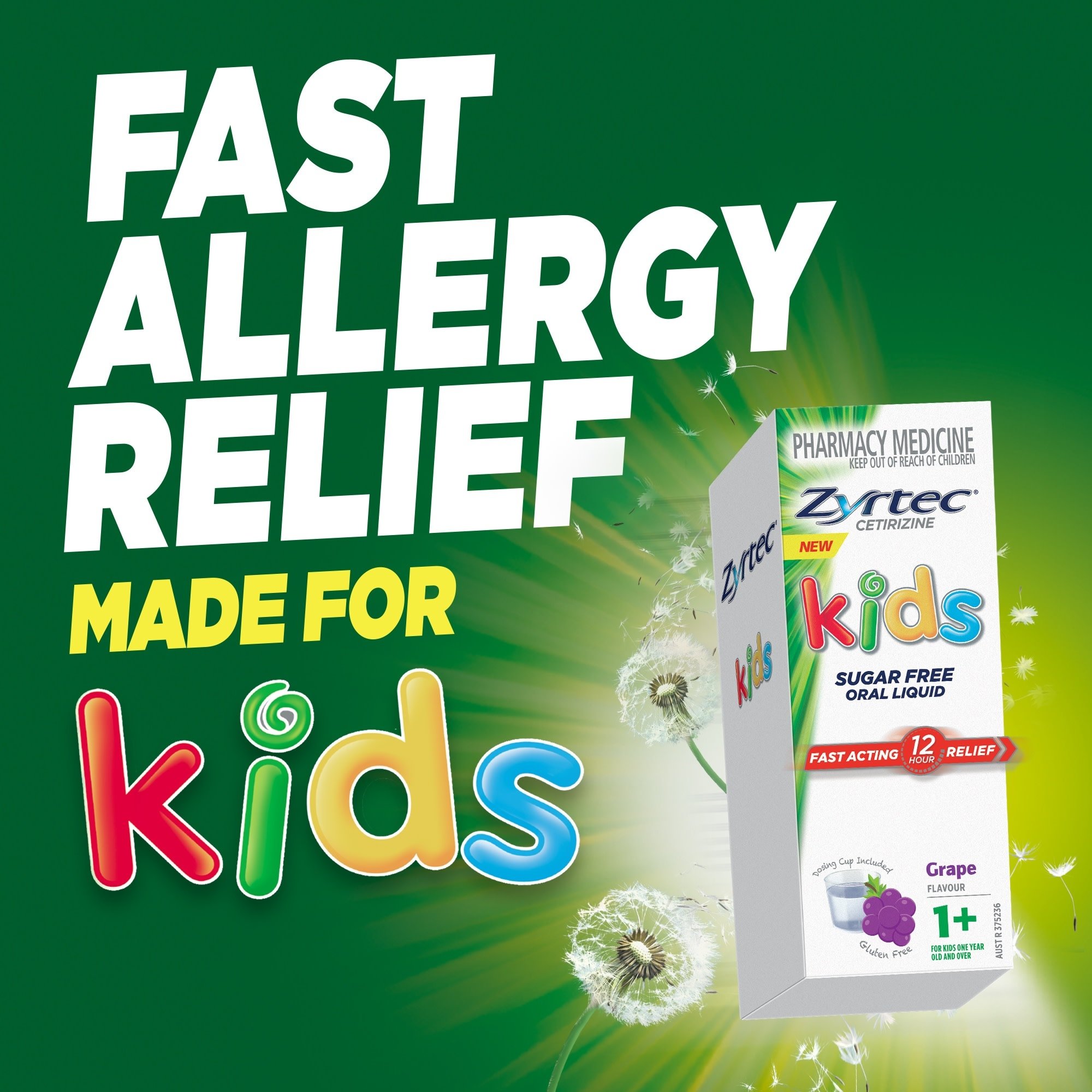 Zyrtec Kids Liquid Grape 60ml - Image 5