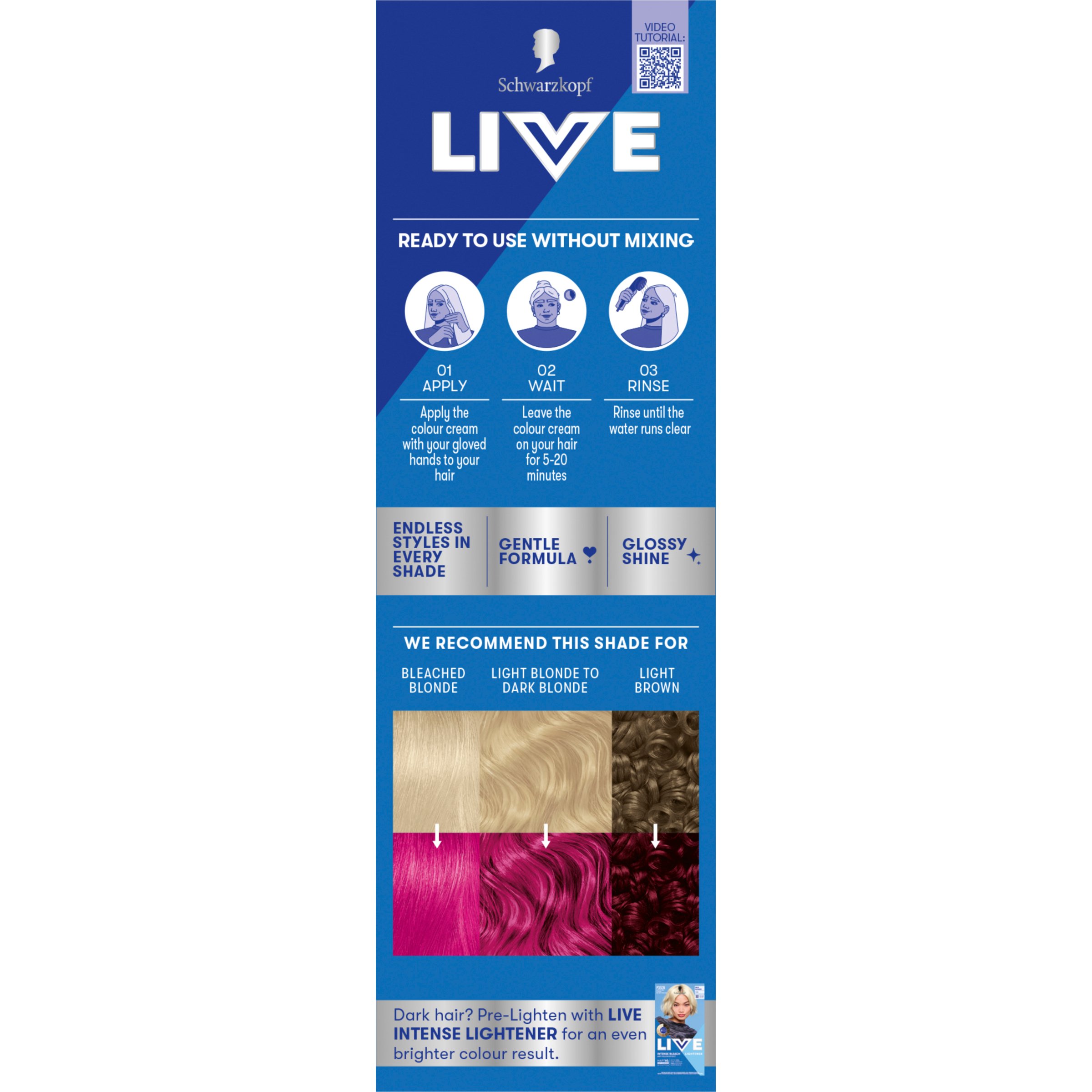 Schwarzkopf LIVE Colour UBs Shocking Pink Semi Permanent 75ml - Image 2