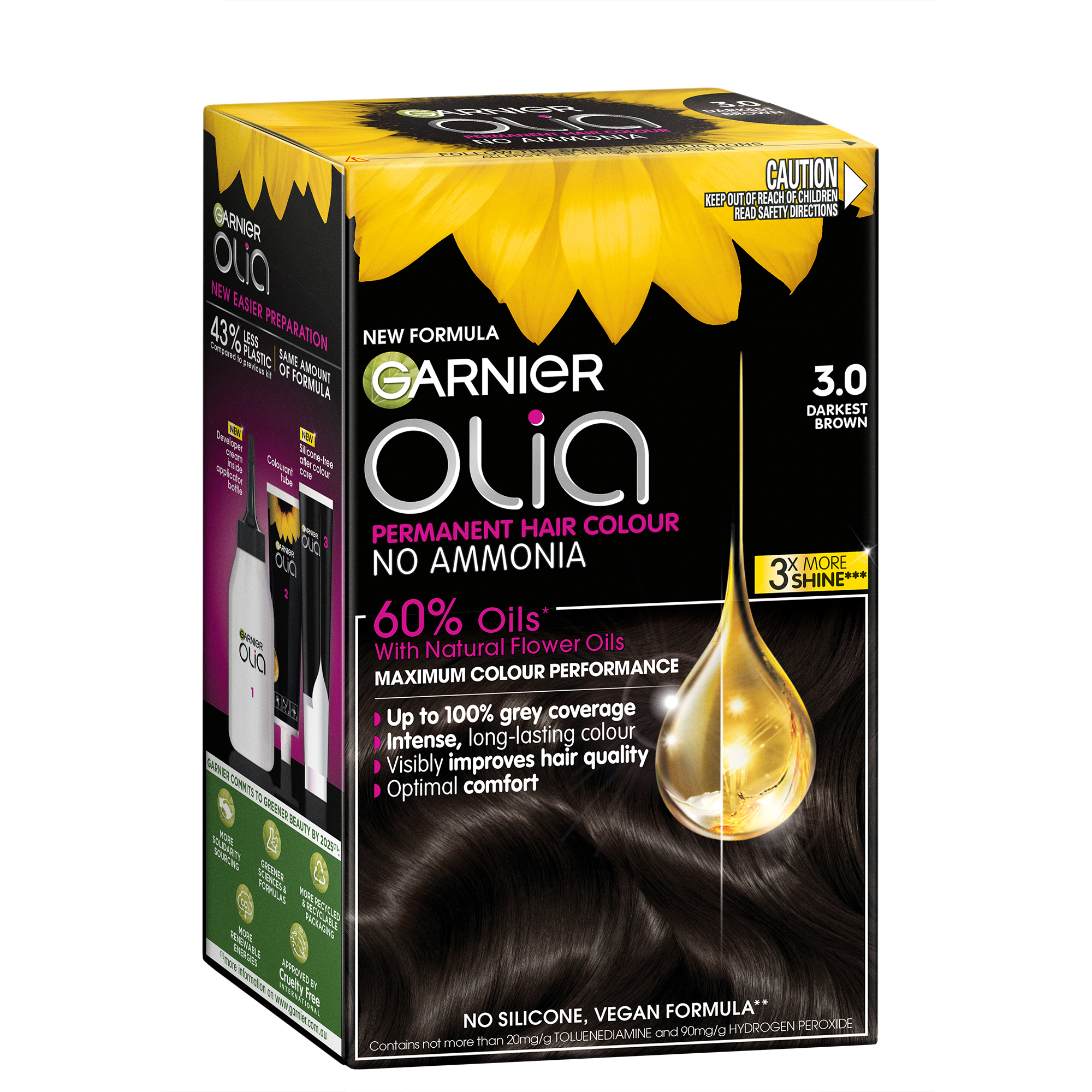 Garnier Olia 3.0 Soft Black 1 pack - Image 1