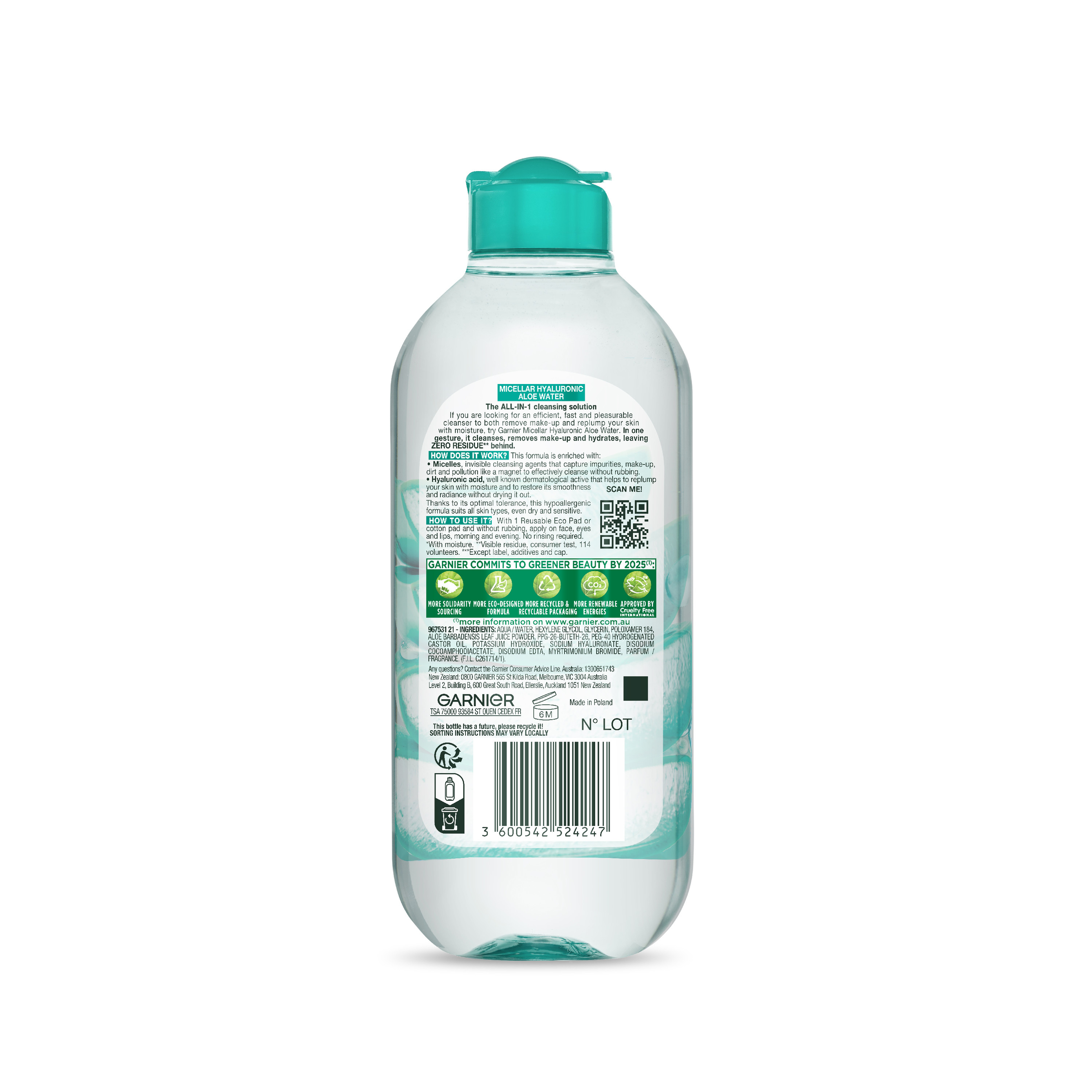Garnier Hyaluronic Aloe Micellar Water 400ml - Image 8