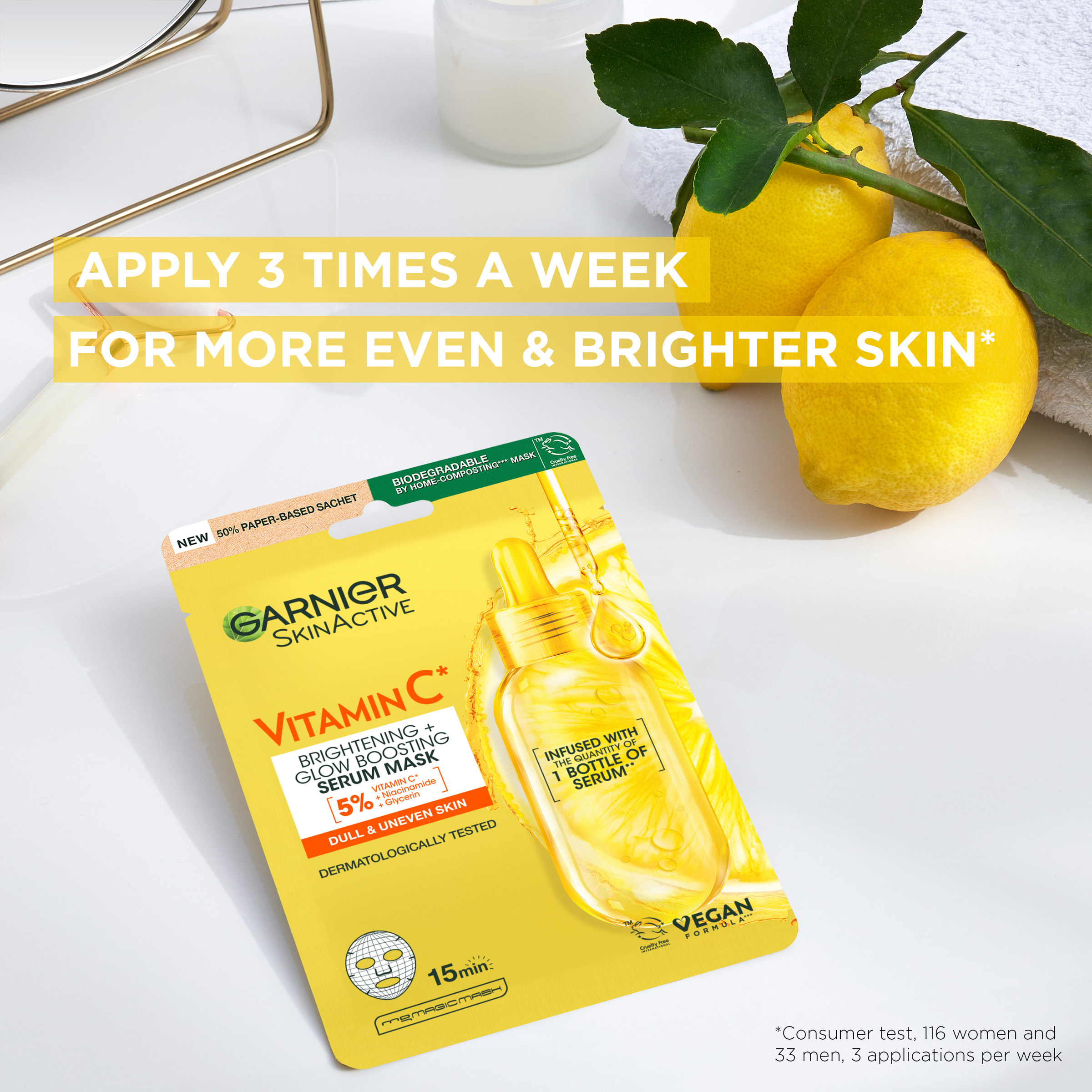Garnier Vitamin C Hydrabomb Tissue Mask 28g - Image 4