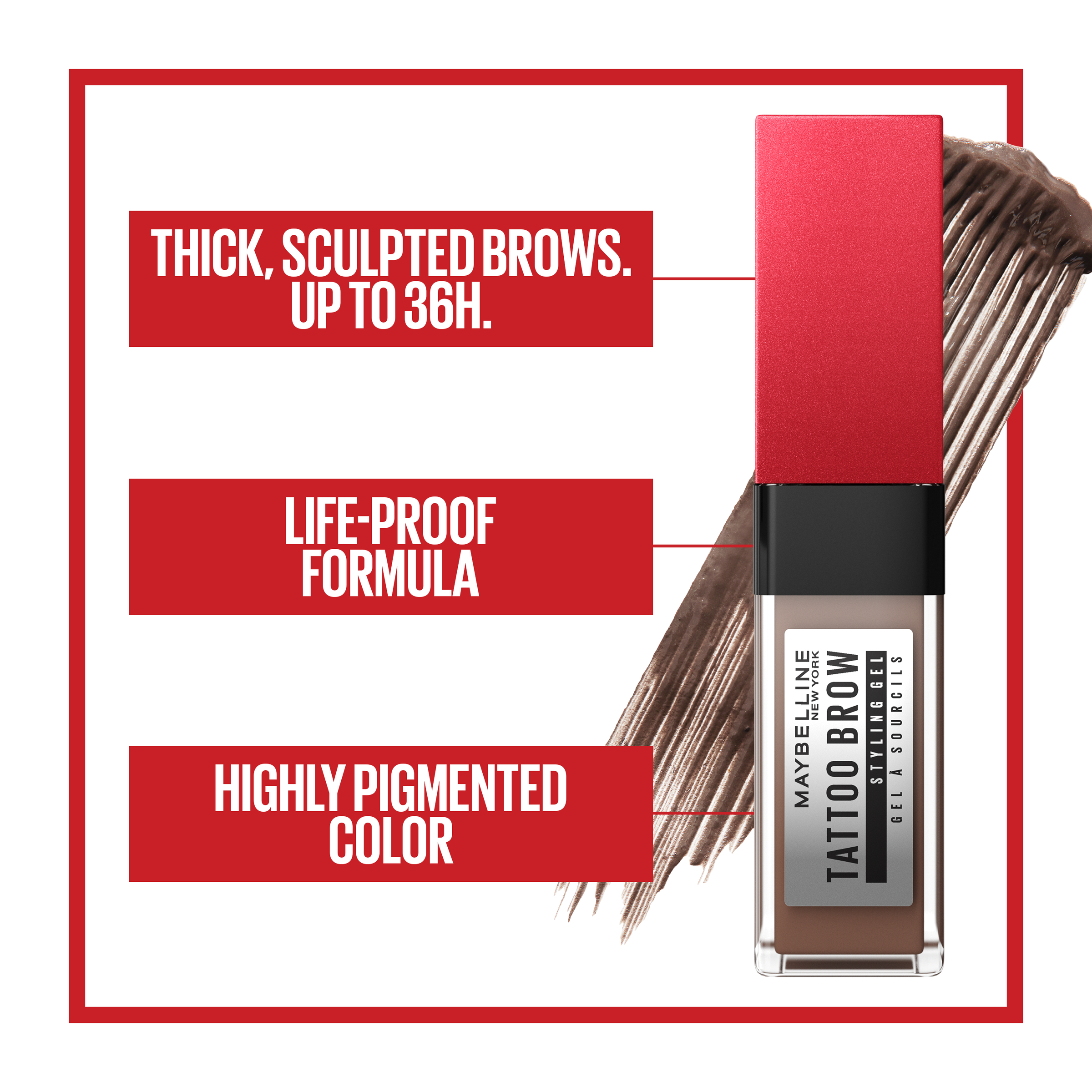 Maybelline Tattoo Brow 3 Day Styling Gel Soft Brown 1 each - Image 5
