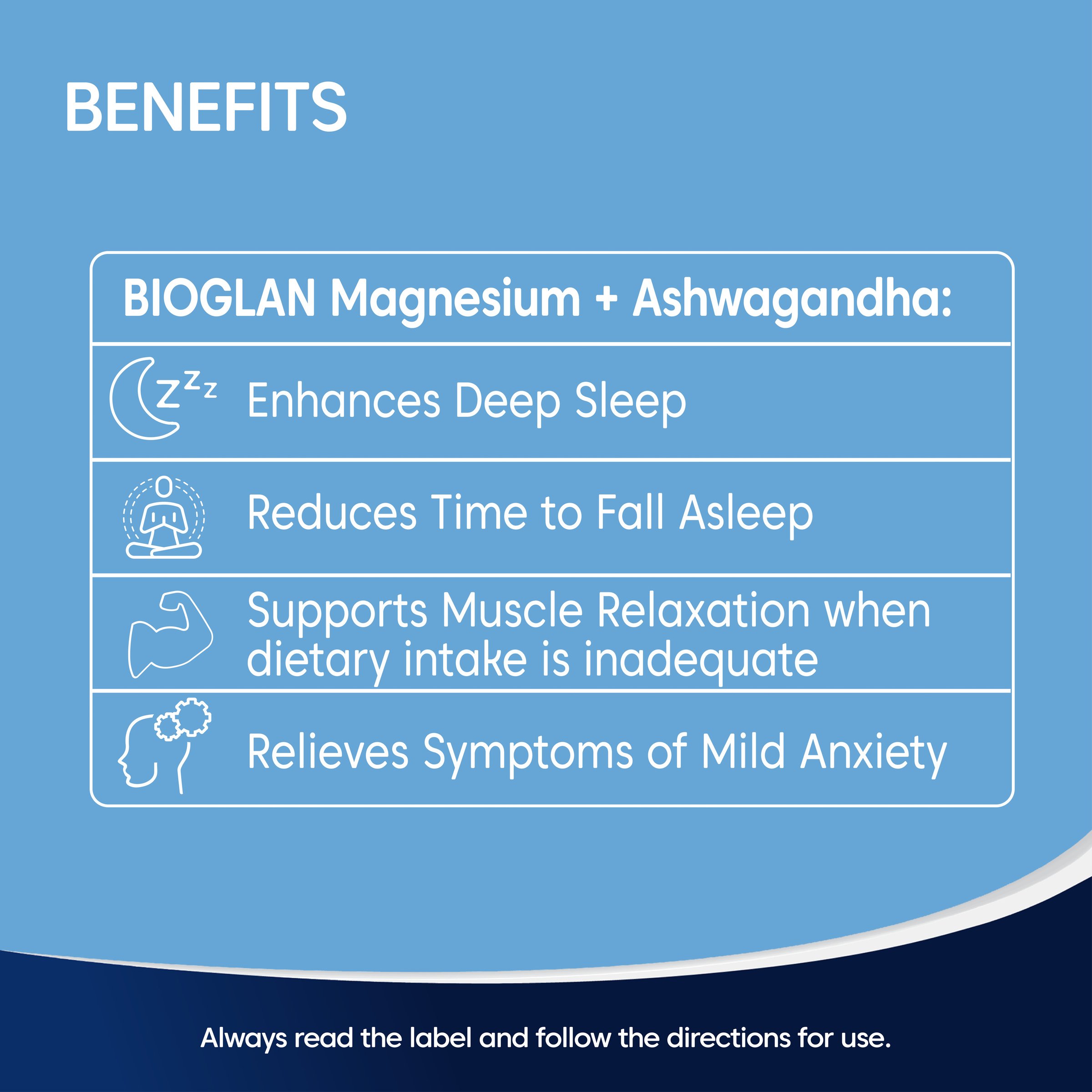Bioglan Magnesium + Ashwagandha 60 tablets - Image 5