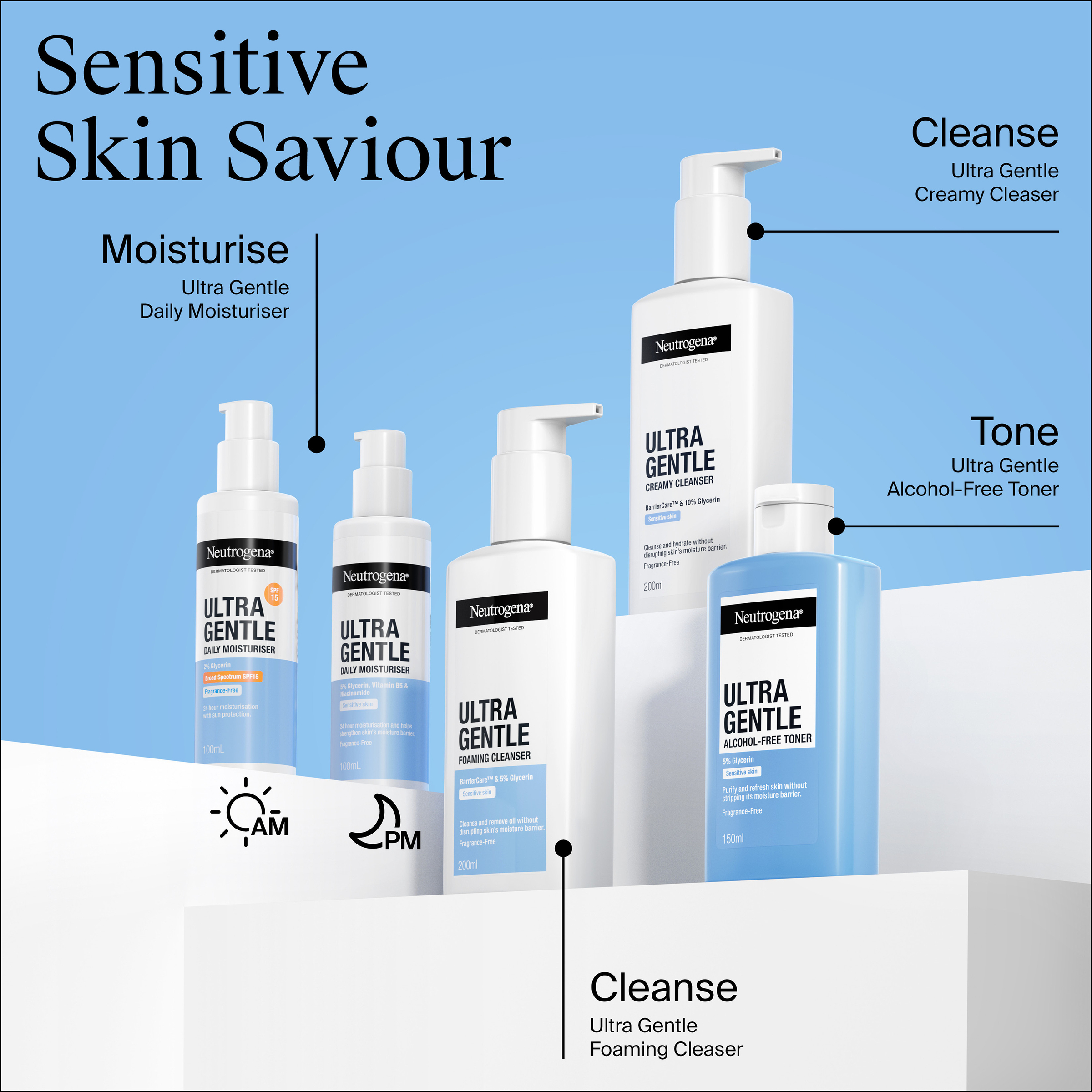 Neutrogena Ultra Gentle Moisturiser SPF15 - 100ml - Image 12