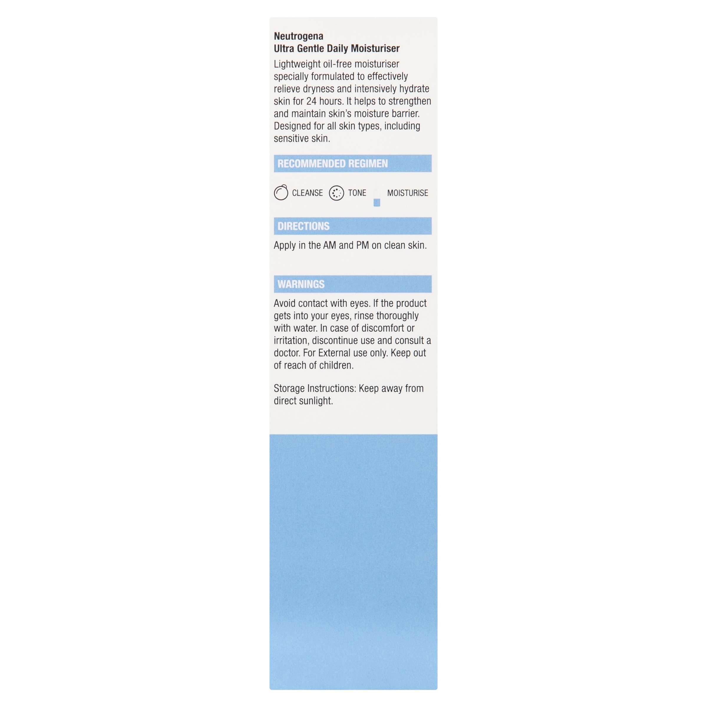Neutrogena Ultra Gentle Daily Moisturiser 100ml - Image 2