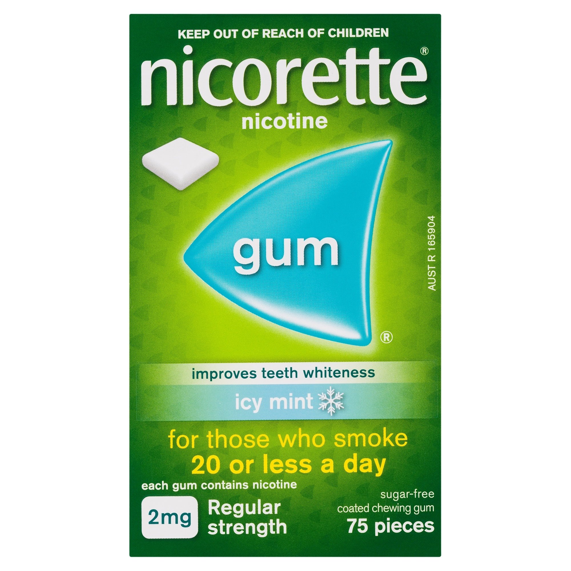 Nicorette Gum Icy Mint 2mg 75 pieces - Image 1