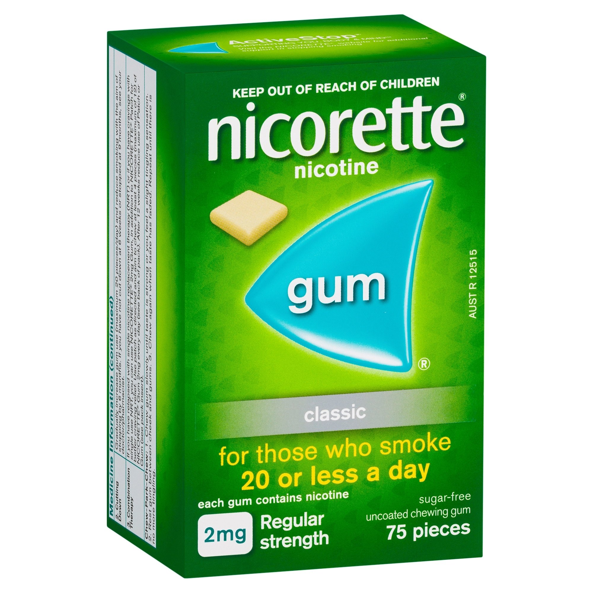 Nicorette Gum Classic 2mg 75 pieces - Image 7