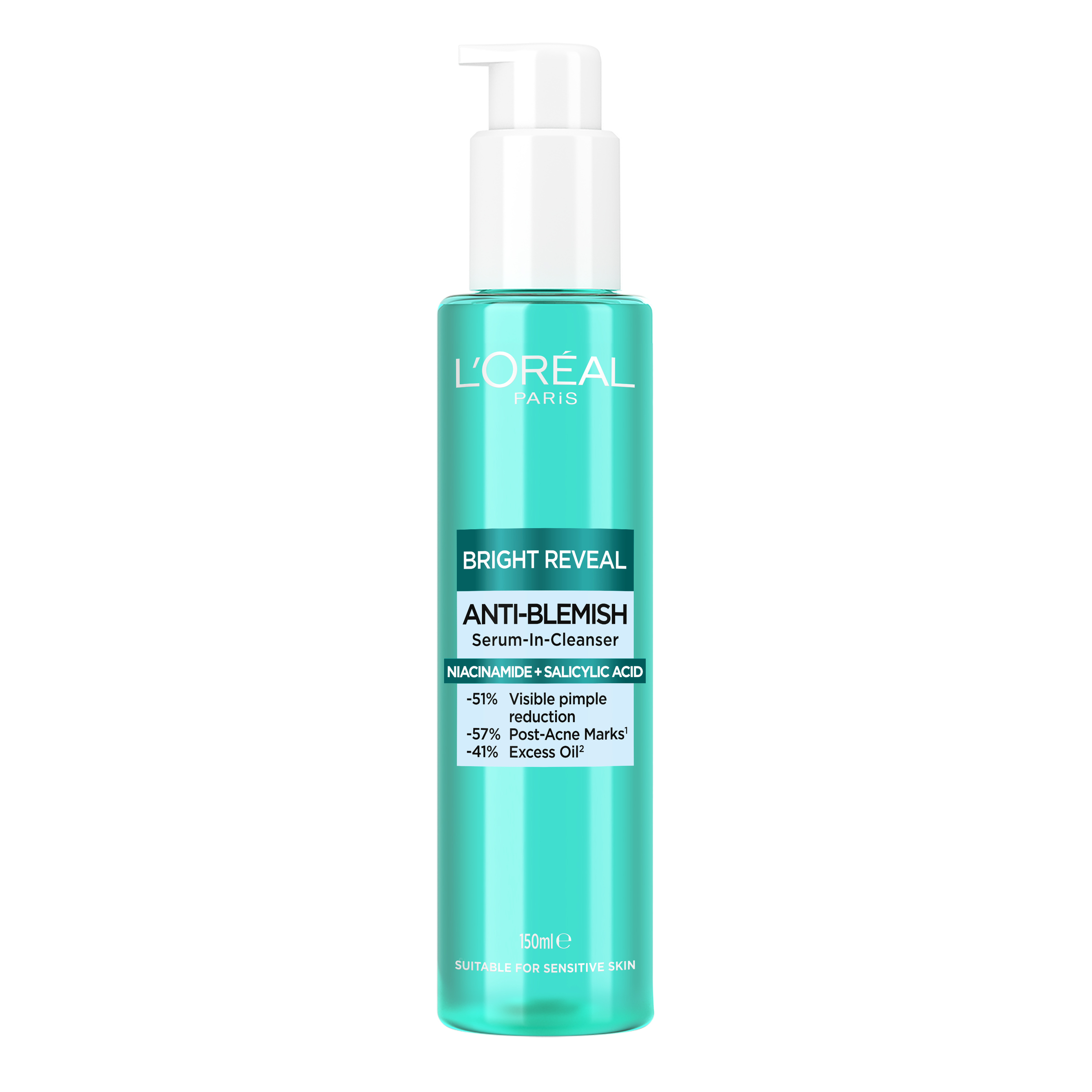 L'Oreal Paris Revitalift Bright Reveal Niacinamide Cleanser 150ml - Image 1