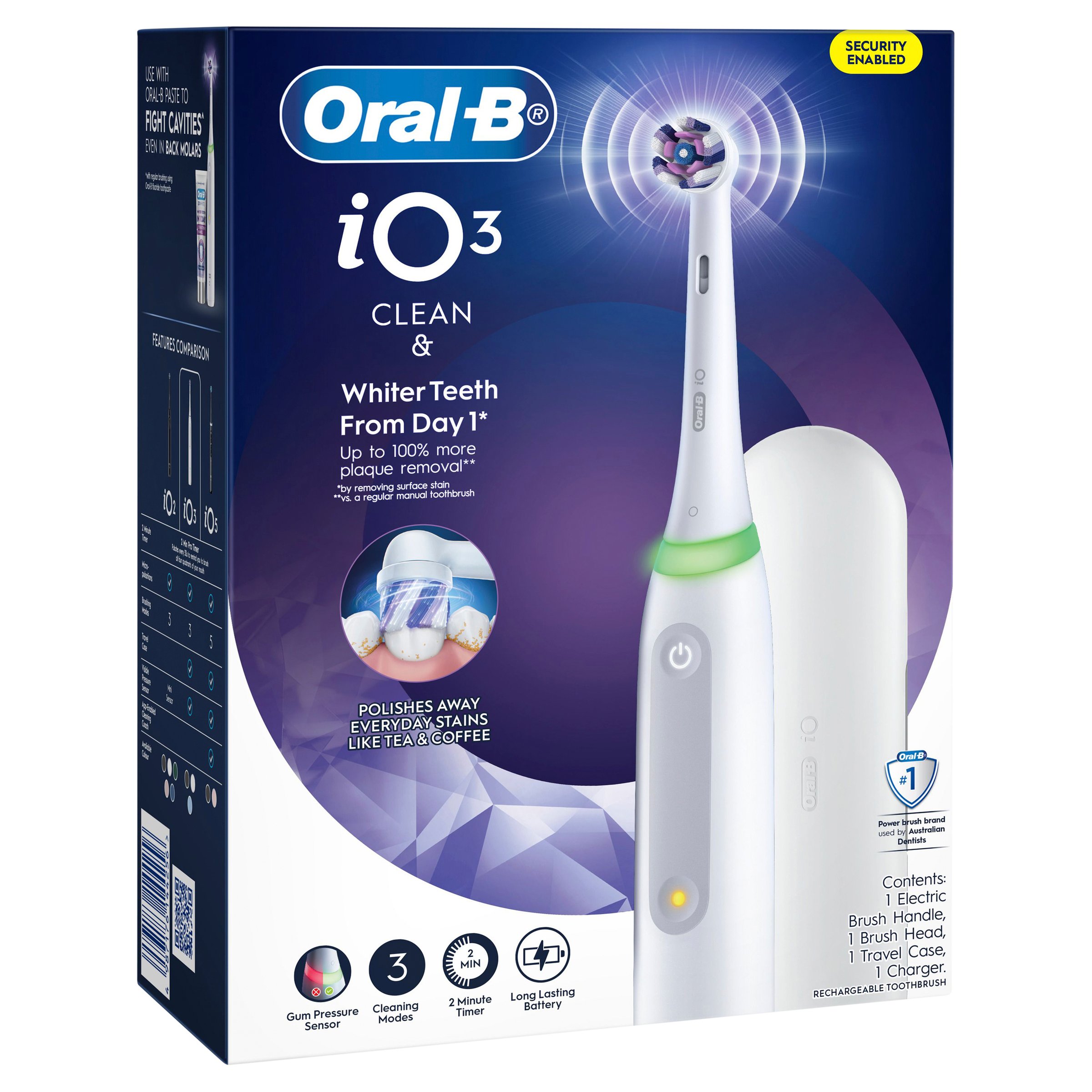 Oral-B iO 3 Clean & Whiten Quite White Electric Toothbrush 1 each - Image 2