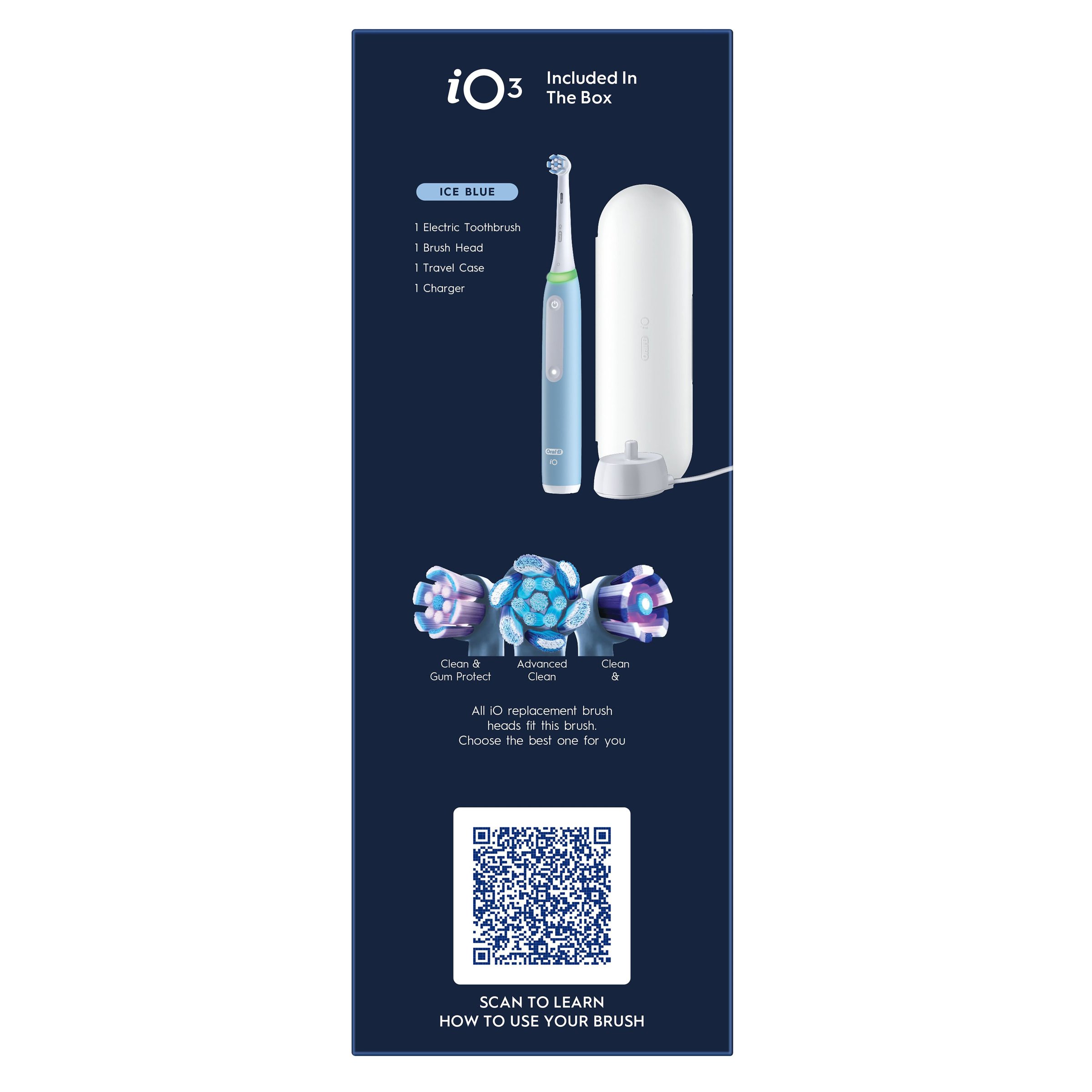 Oral-B iO 3 Clean & Whiten Quite White Electric Toothbrush 1 each - Image 4