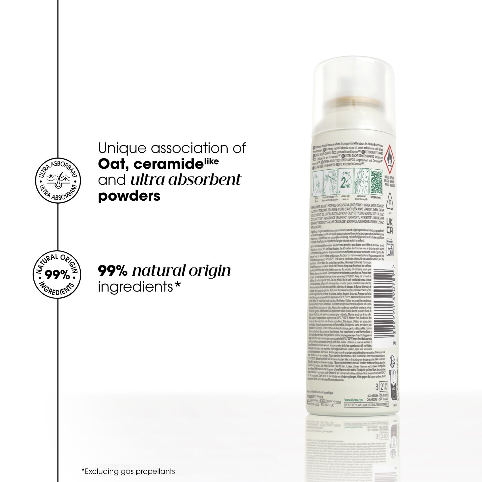 Klorane Dry Shampoo With Oat & Ceramide 150ml - Image 6