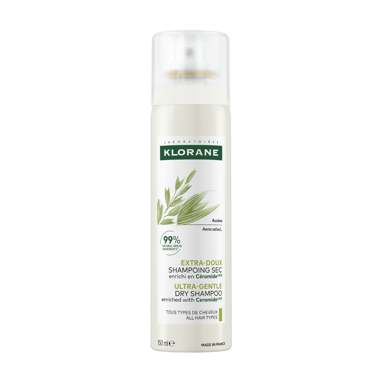 Klorane Dry Shampoo With Oat & Ceramide 150ml - Image 1