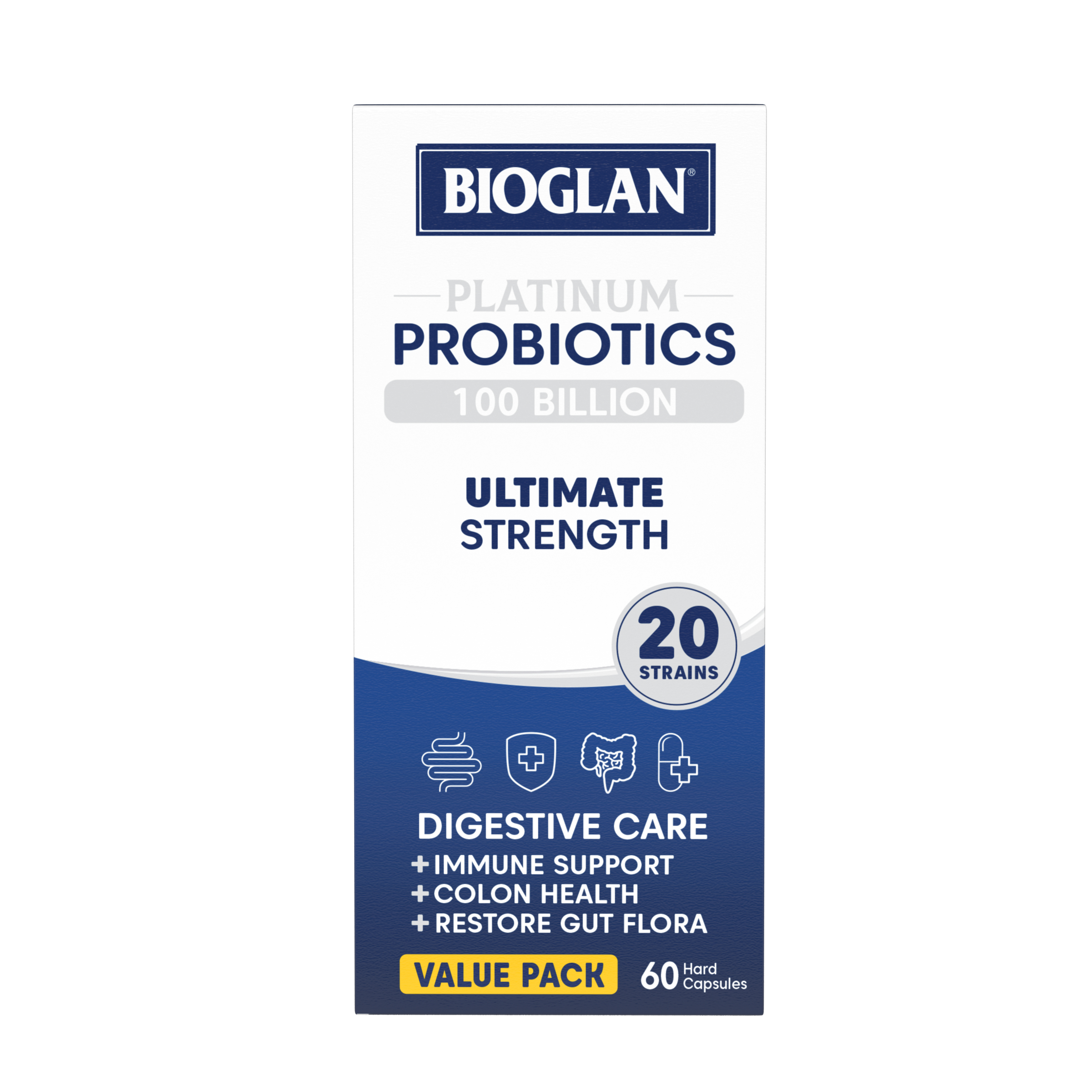 Bioglan Platinum Probiotic 100 Billion 60 capsules - Image 1