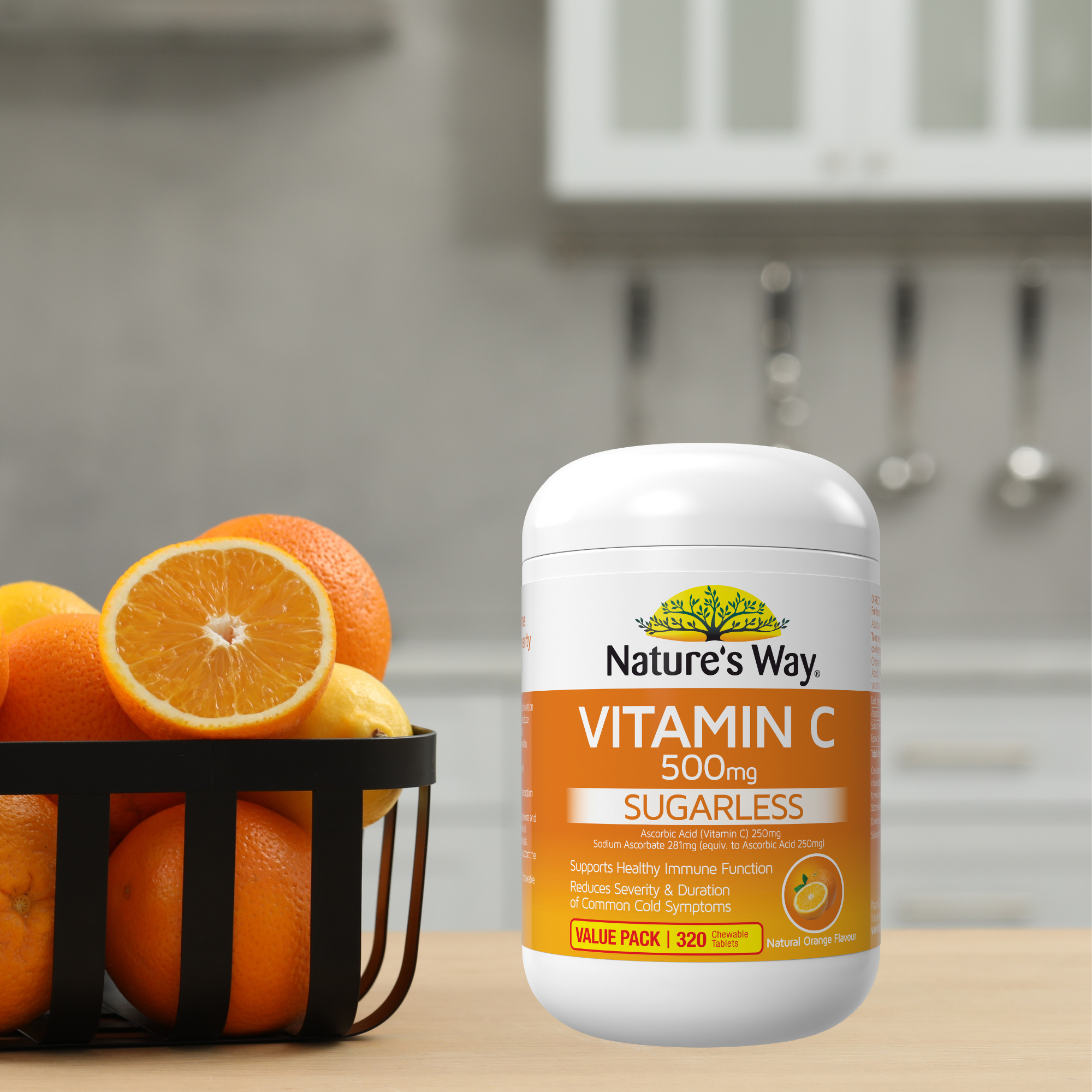 Nature's Way Vitamin C 500mg 320 chewable tablets - Image 4