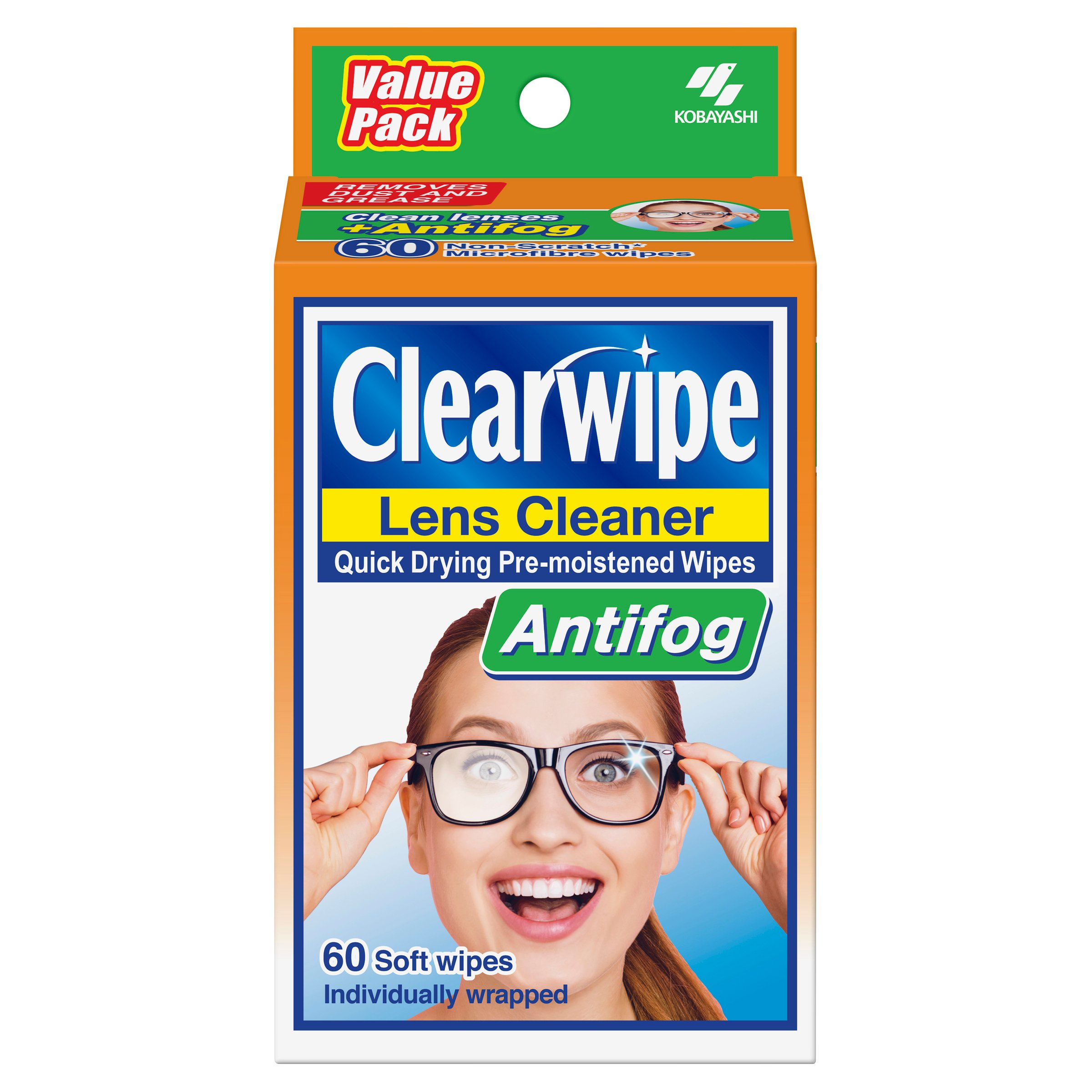 Clearwipe Lens Cleaner With Antifog 60 pieces - 1 each - Image 1