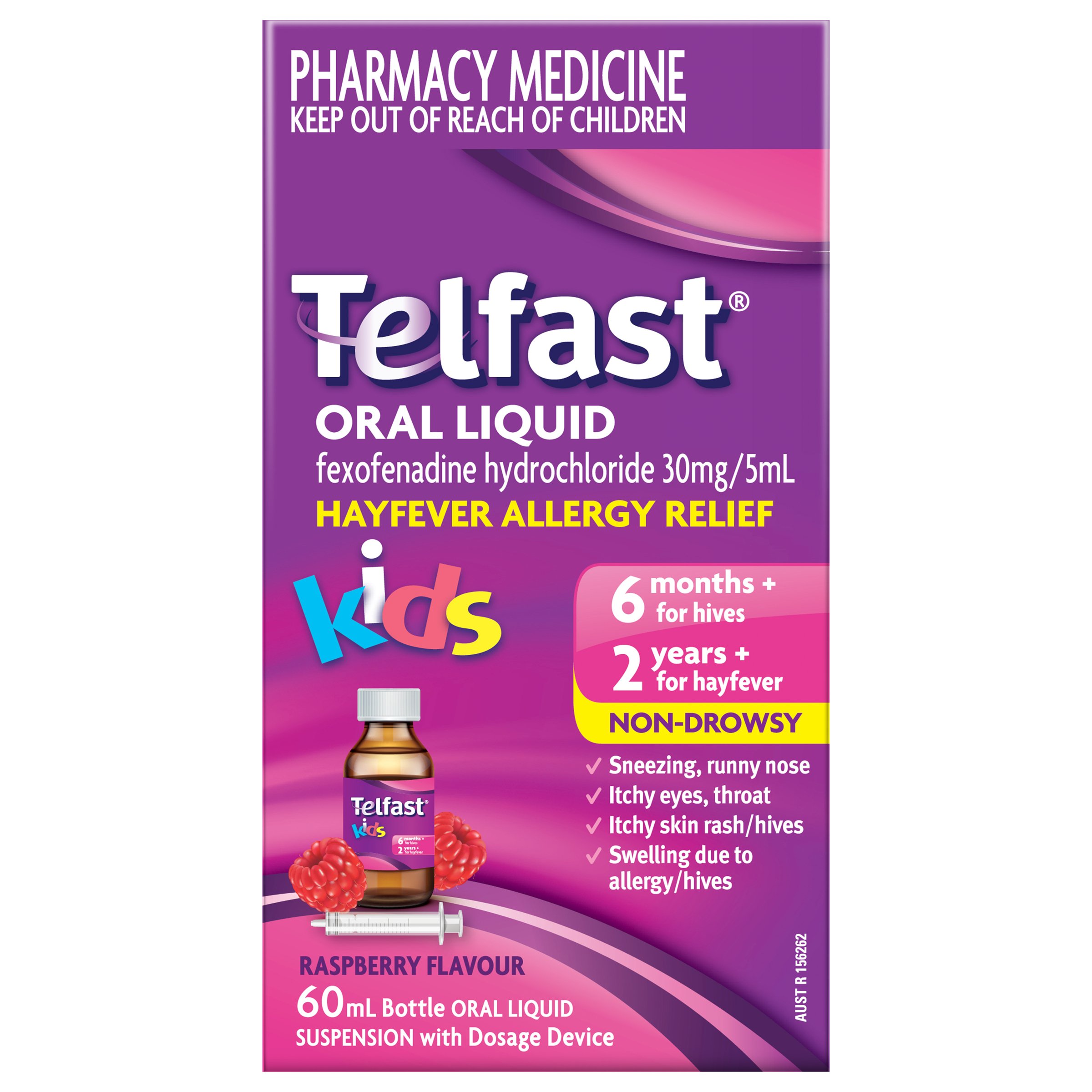 Telfast Kids Elixir Paraben Free 60ml - Image 1