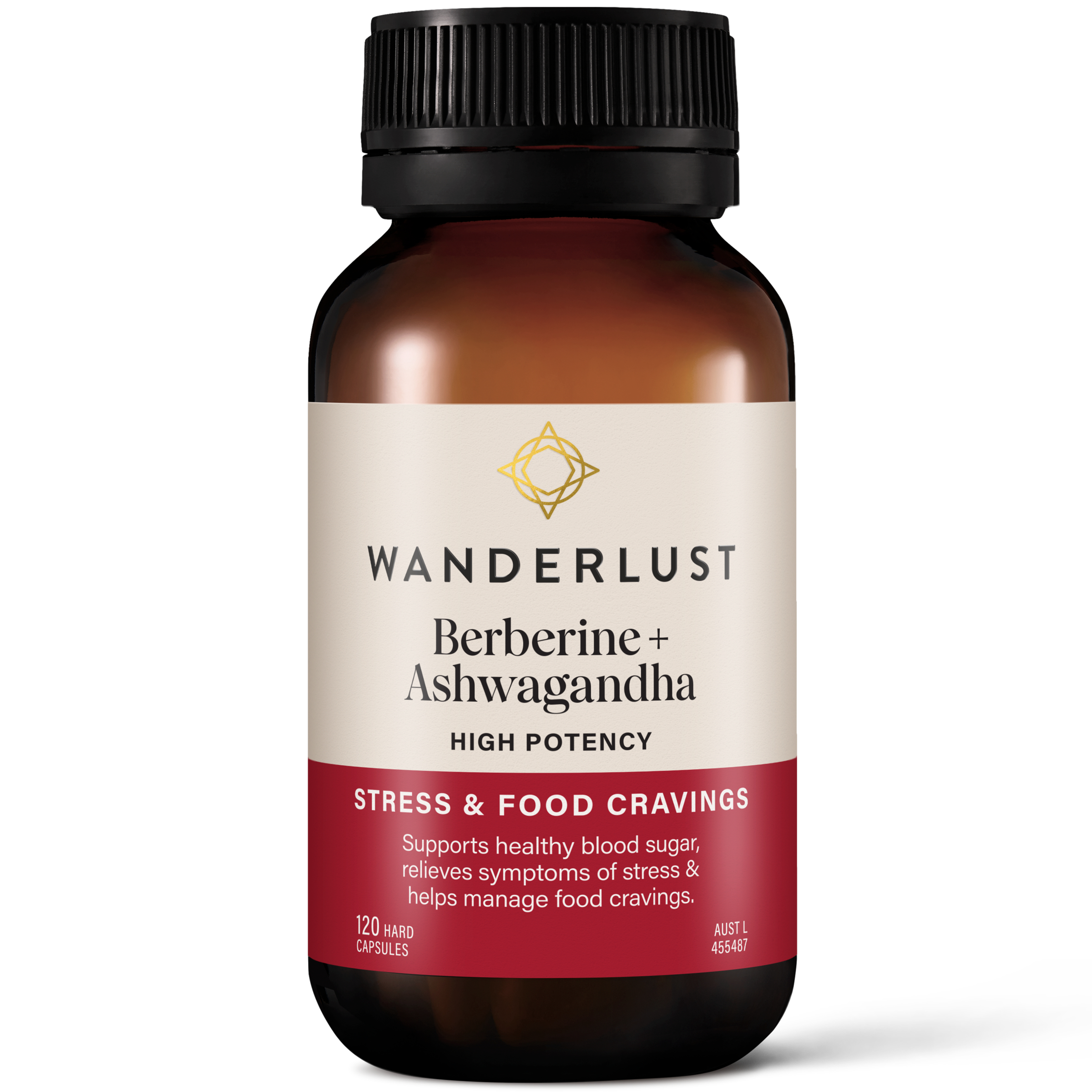 Wanderlust Berberine & Ashwagandha 120 capsules - Image 1