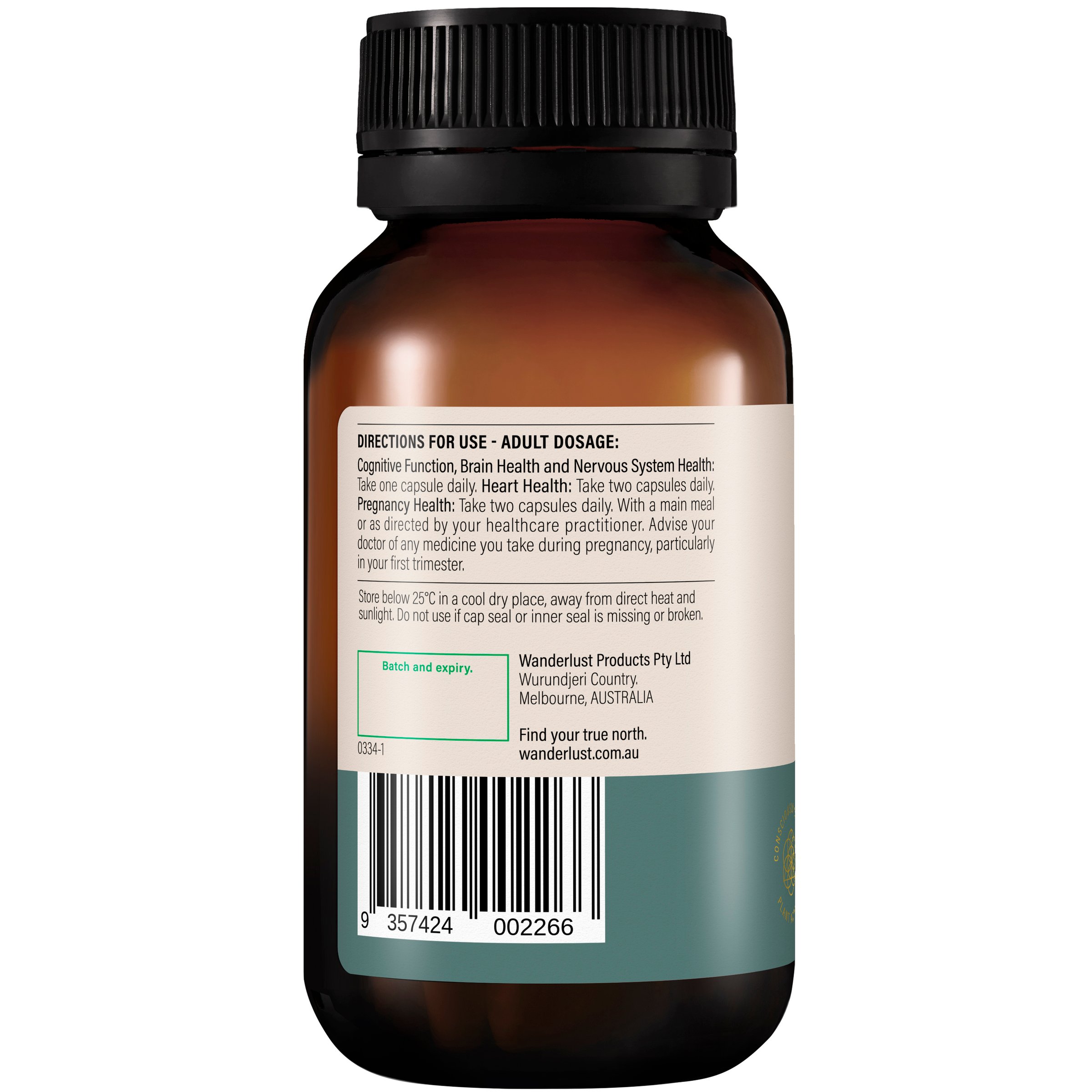 Wanderlust Plant Omega-3 - 60 capsules - Image 2