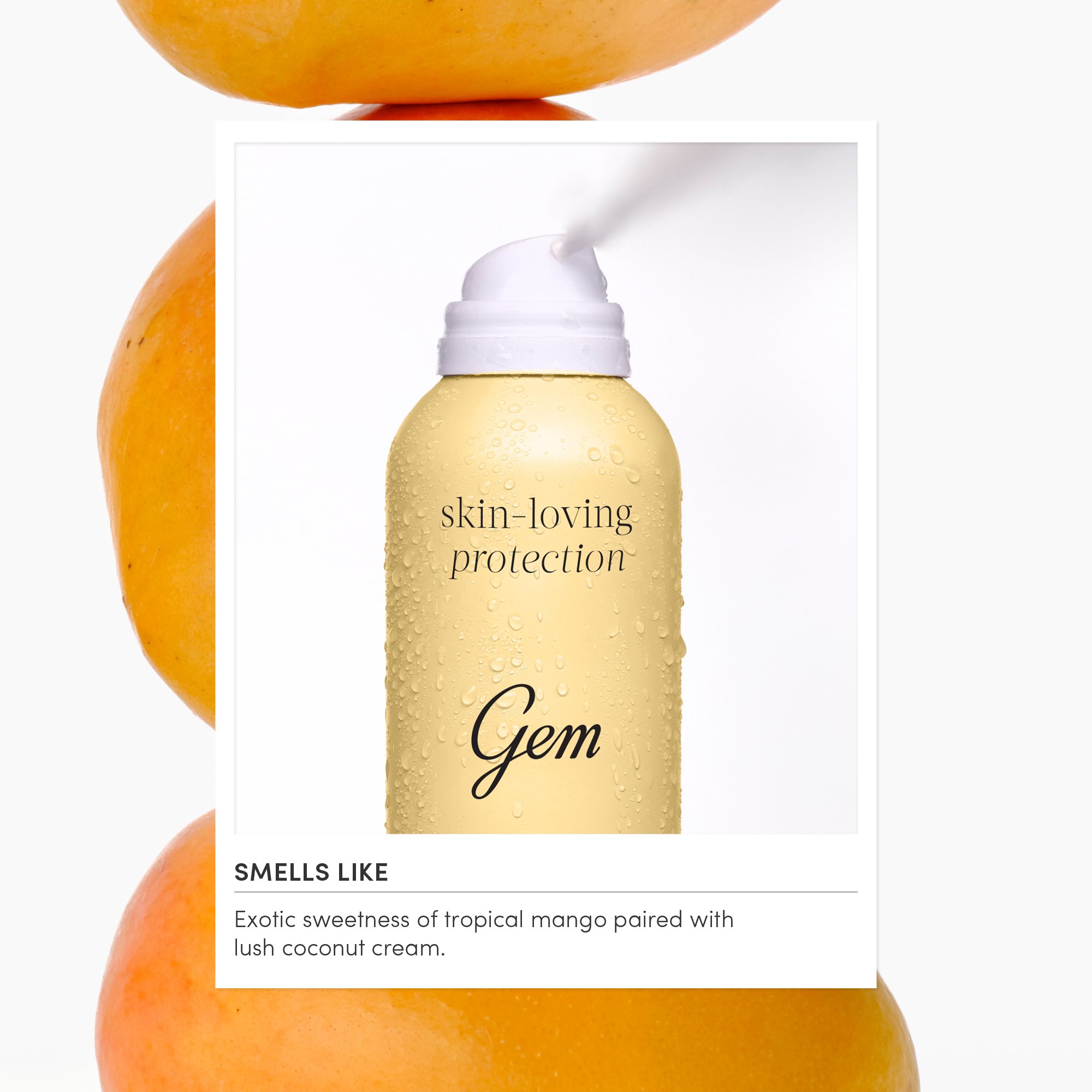 Gem Skin-Loving Deodorant Mango & Coconut Cream 127g - Image 4