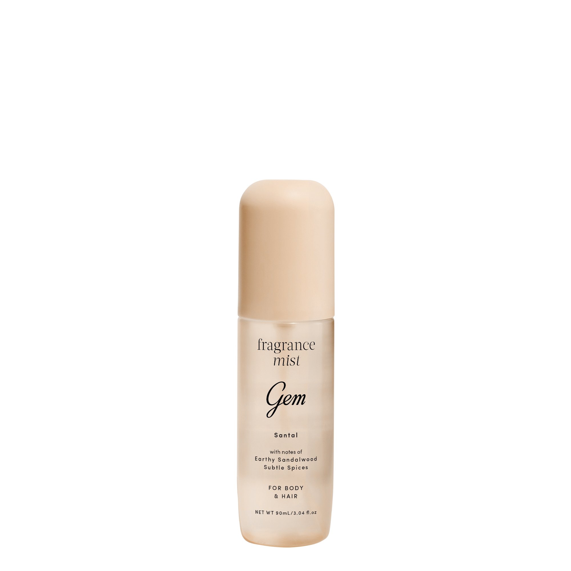 Gem Fragrance Mist For Body & Hair Santal 90ml - Image 1