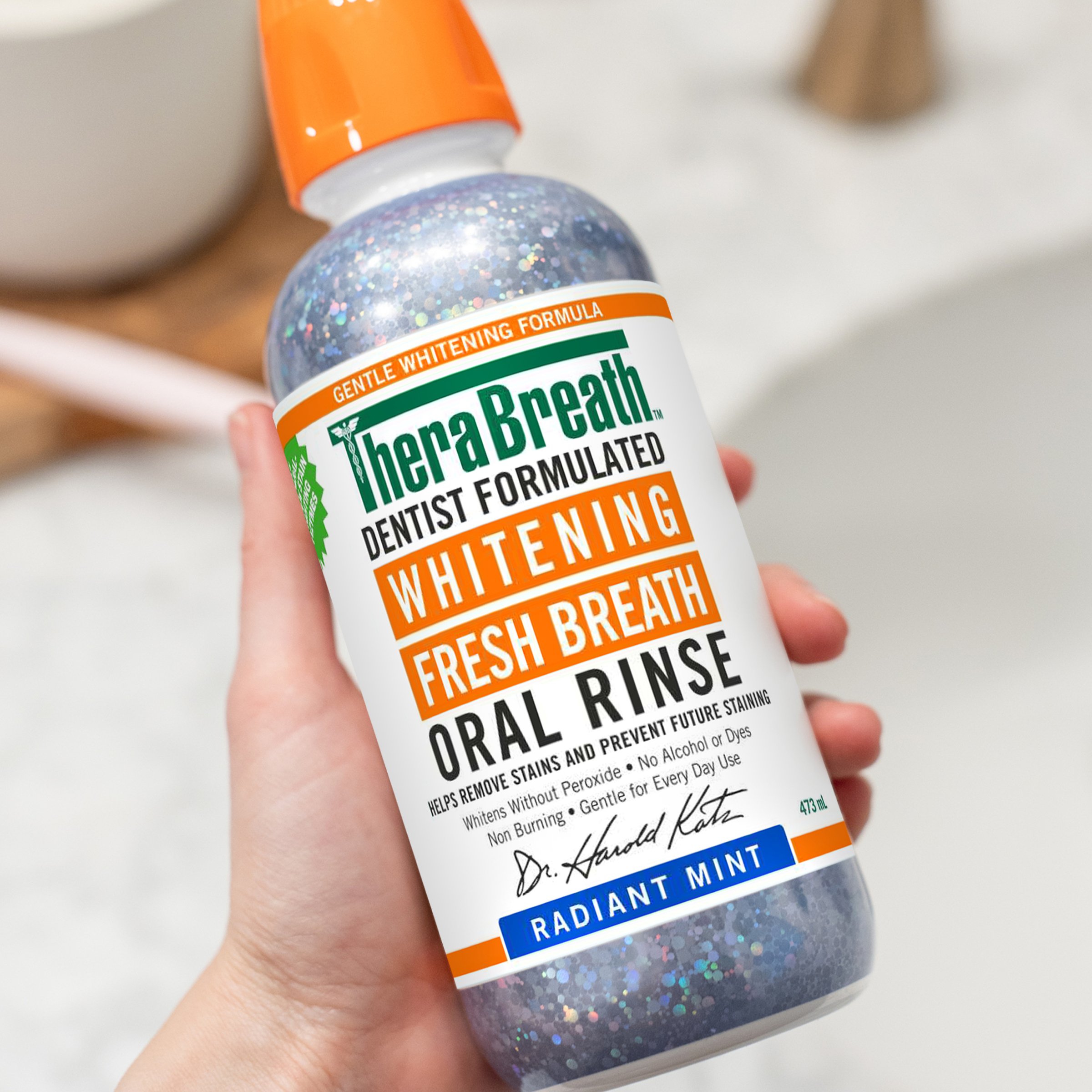 Therabreath Oral Rinse Whitening 473ml - Image 4