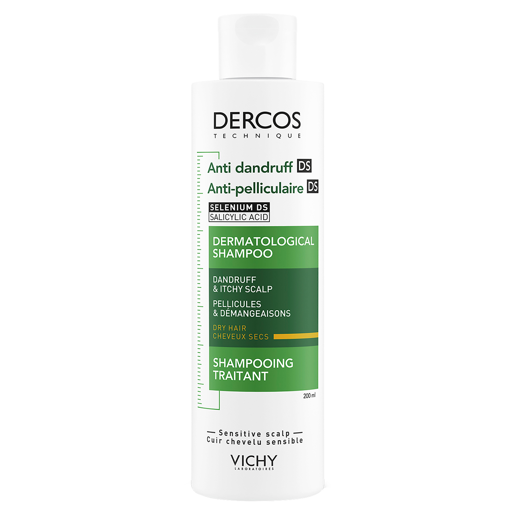 Dercos Anti-Dandruff Dandruff Shampoo Dry Hair 200ml - Image 1