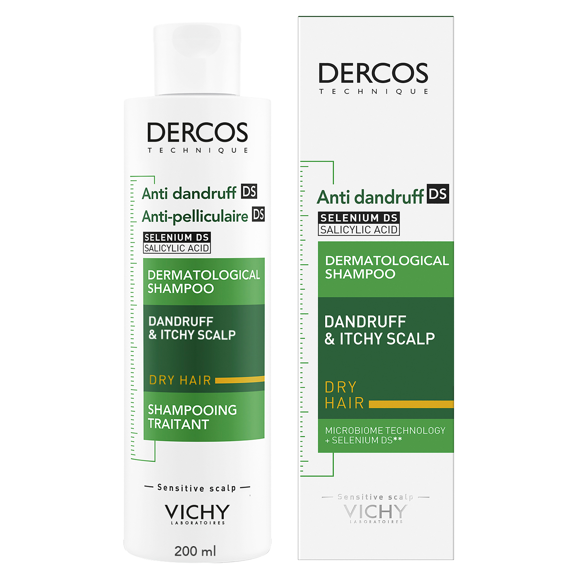 Dercos Anti-Dandruff Dandruff Shampoo Dry Hair 200ml - Image 3