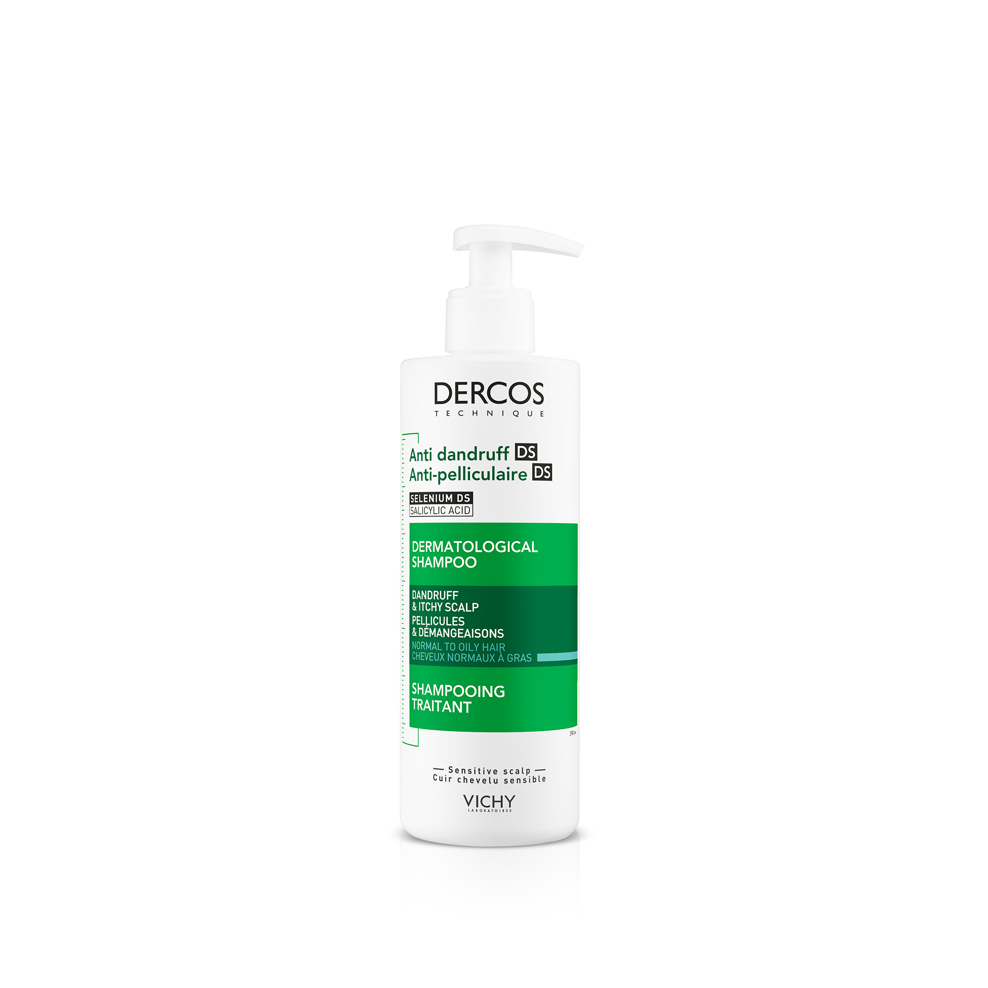 Dercos Anti-Dandruff Dandruff Shampoo - Normal To Oily Hair 390ml - Image 1