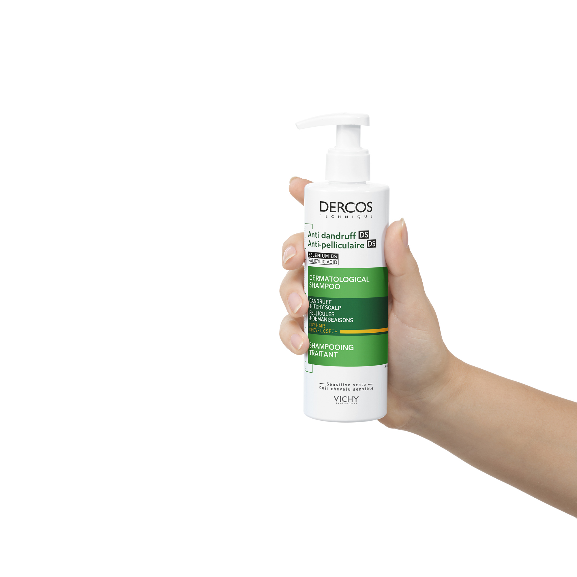 Dercos Anti-Dandruff Dandruff Shampoo - Dry Hair 390ml - Image 2