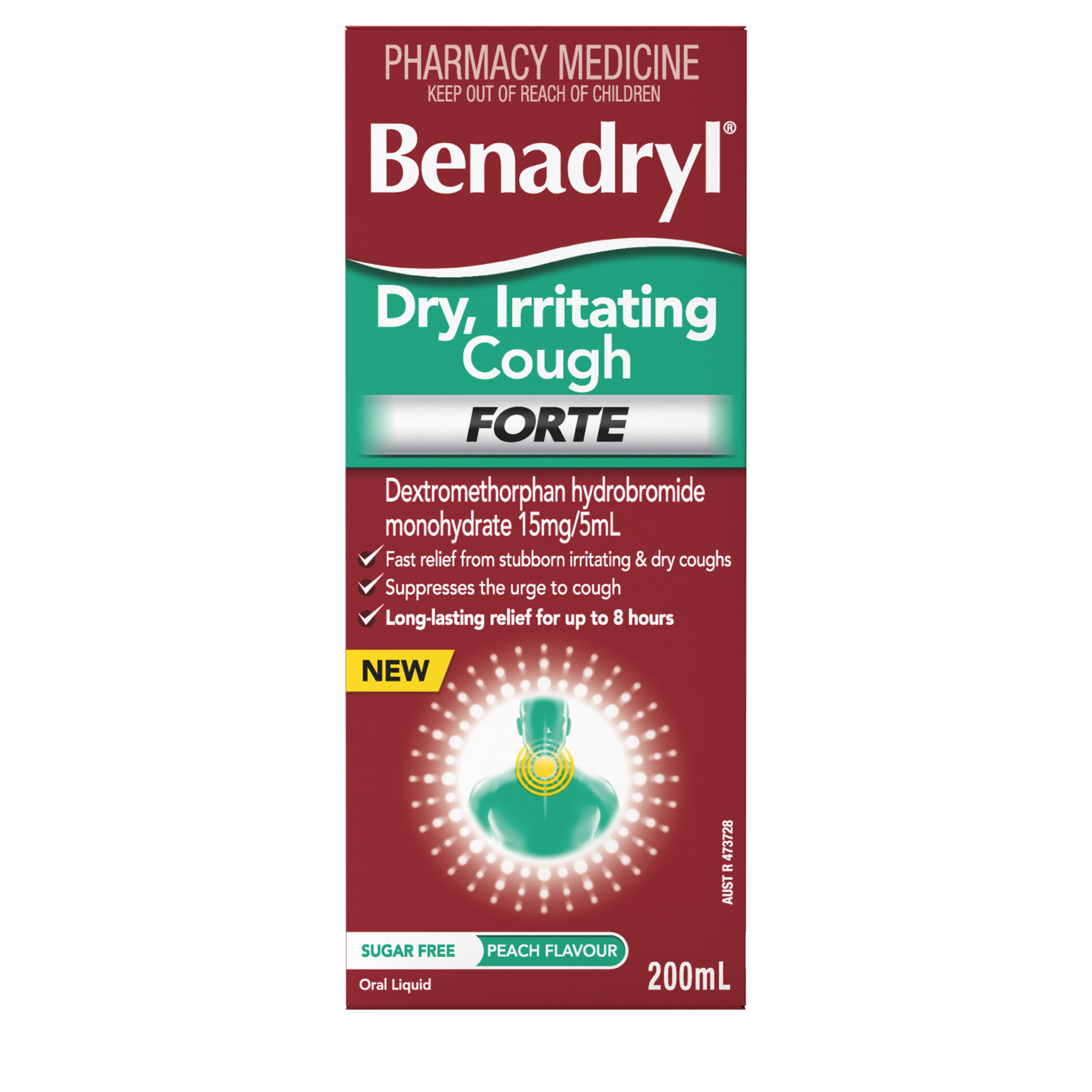 Benadryl Dry Cough Forte 200ml - Image 1