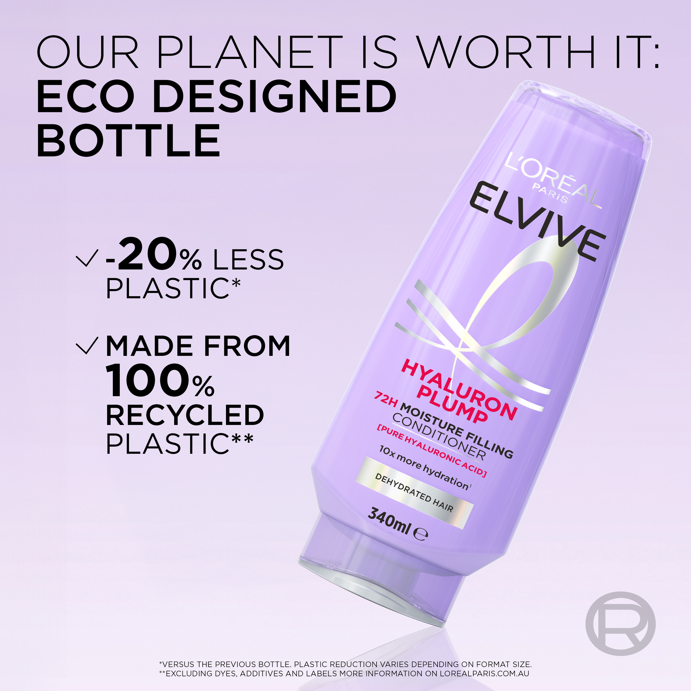 L'Oreal Paris Elvive Hyaluron Plump Shampoo 340ml - Image 4