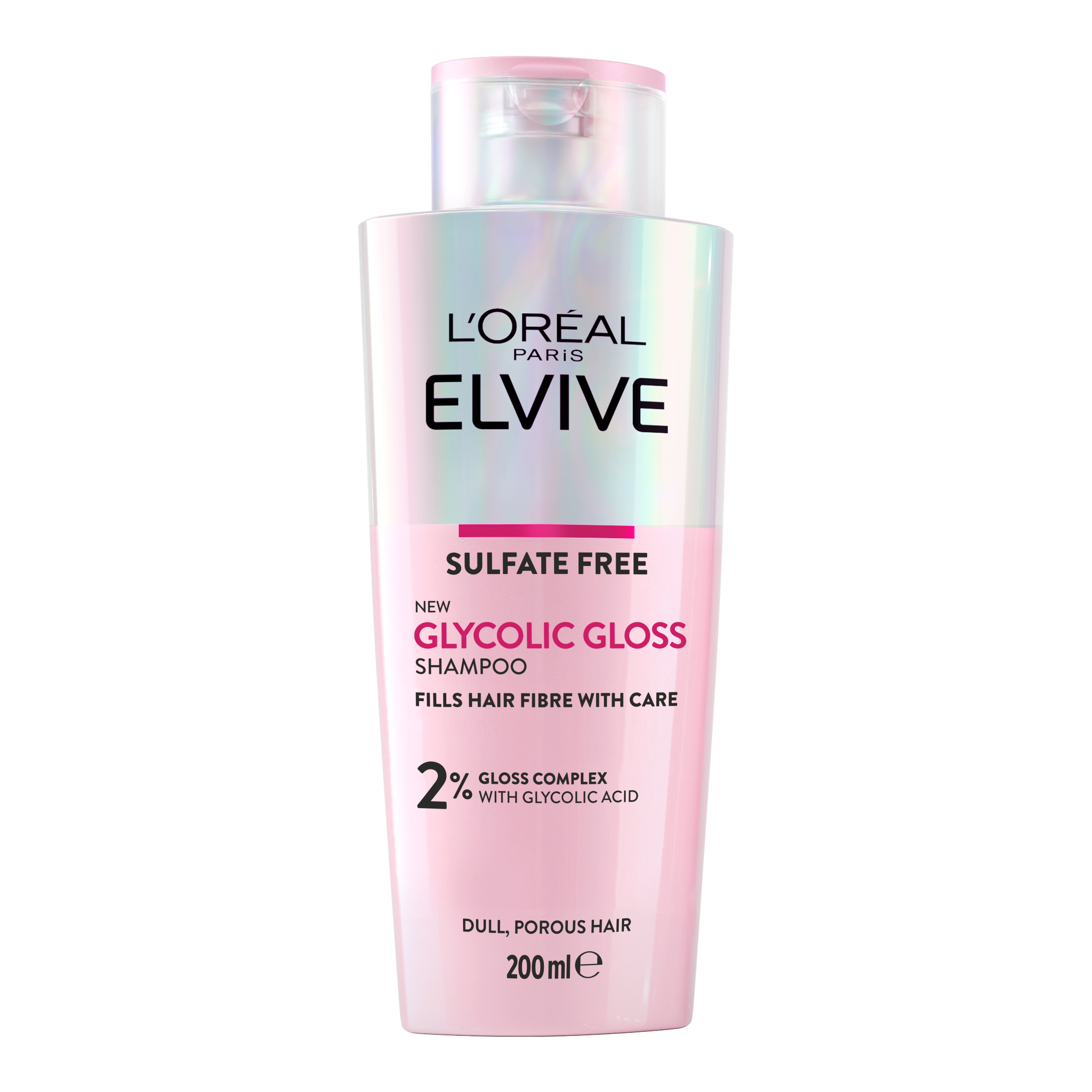 L'Oreal Paris Elvive Glycolic Gloss Shampoo 200ml - Image 1