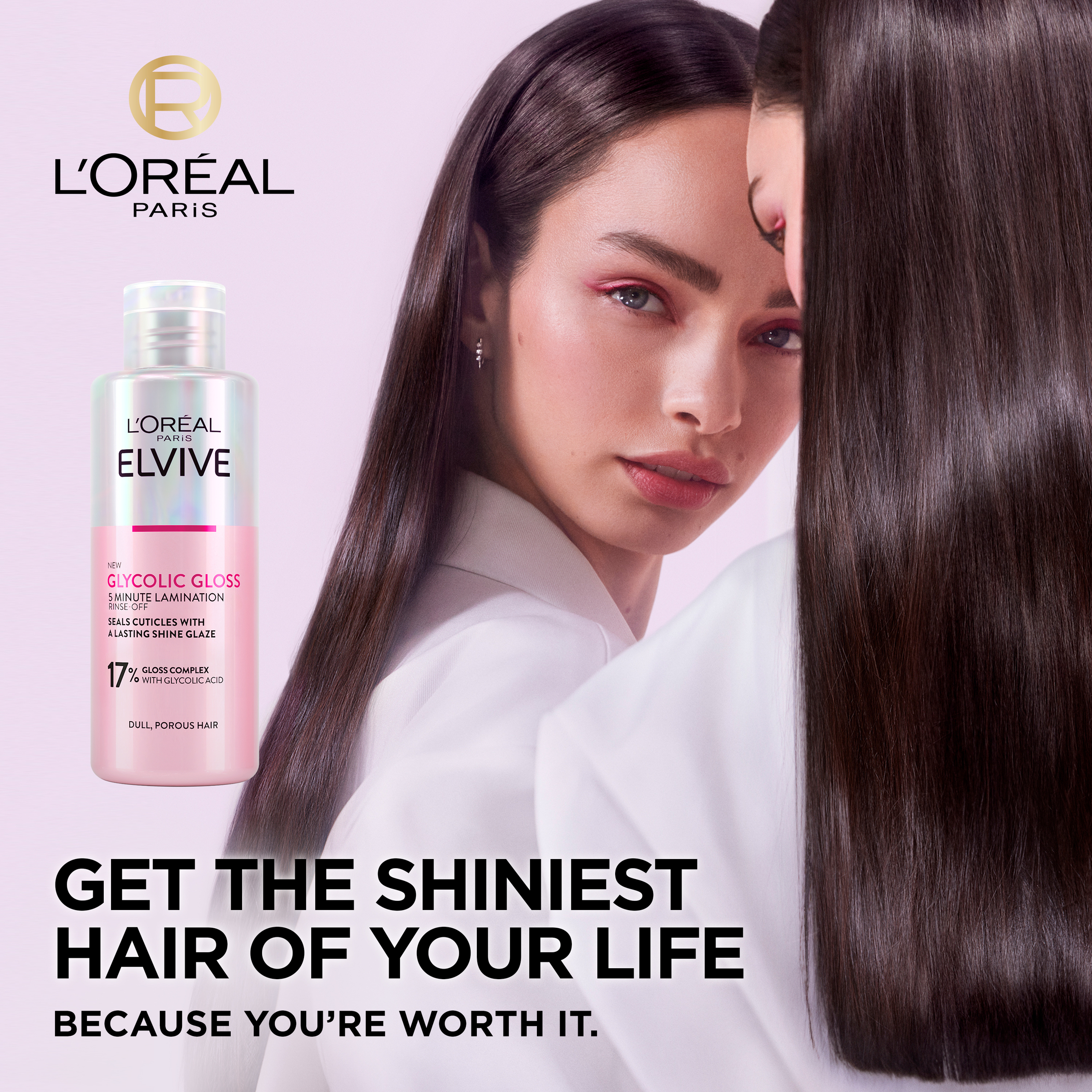 L'Oreal Paris Elvive Glycolic Gloss 5 Min Lamination 200ml - Image 3