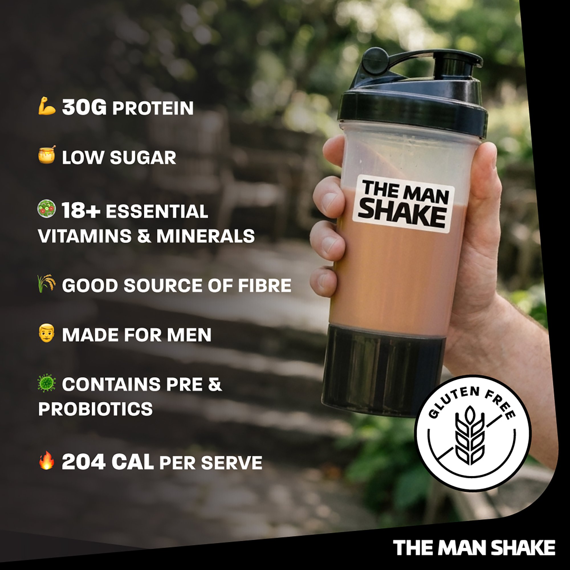 The Man Shake Meal Replacement Favourites Variety Pack 8 pack - Image 6