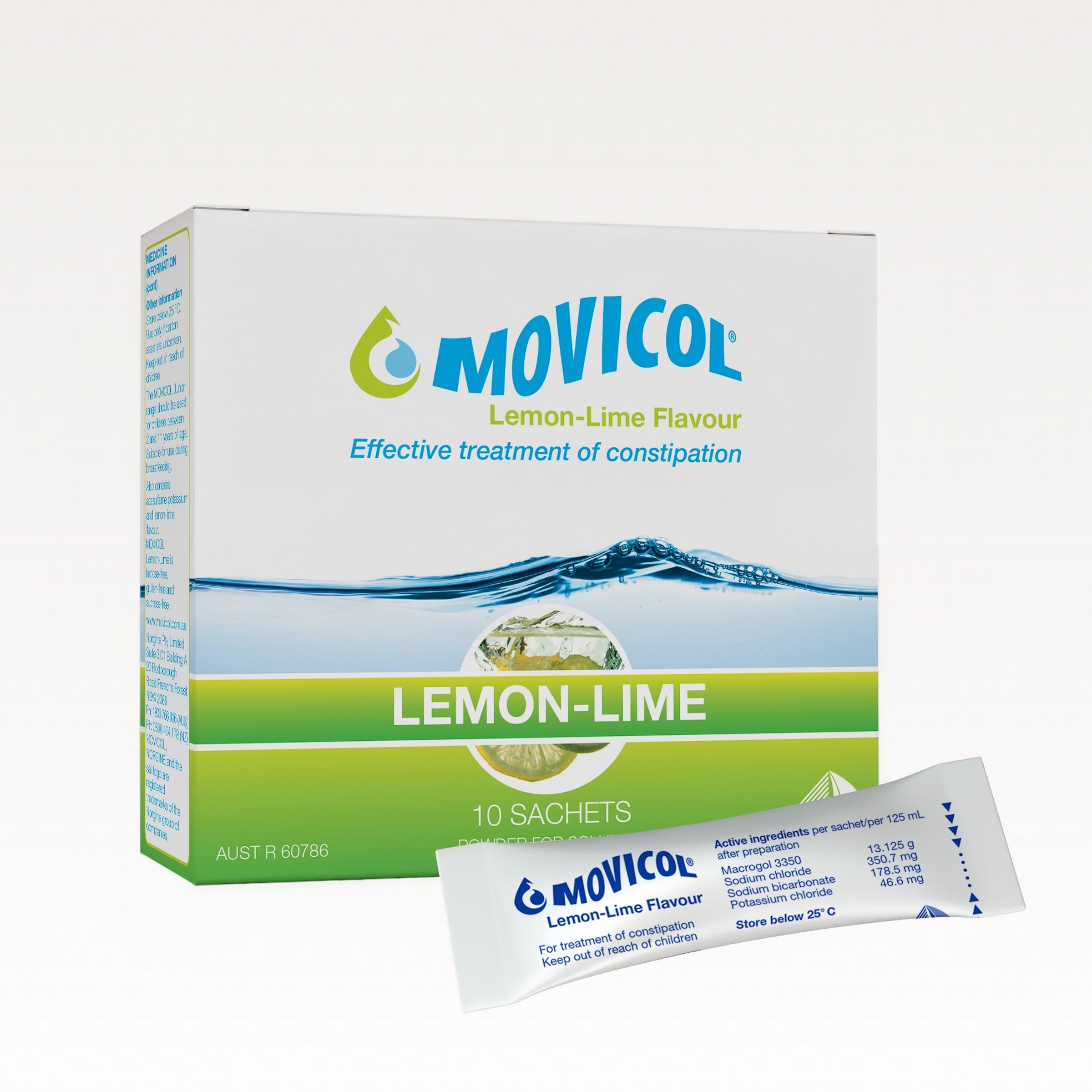 MOVICOL Lemon Lime 10 sachets - Image 1