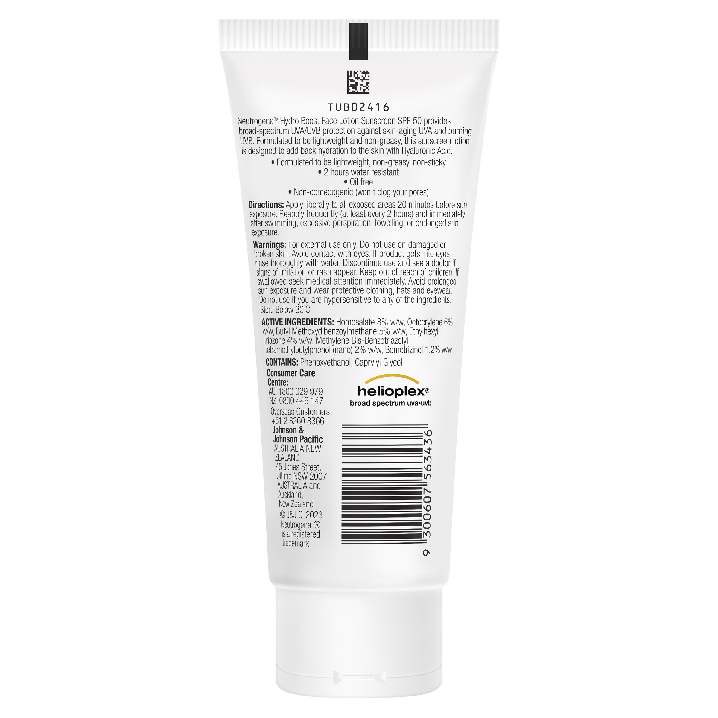 Neutrogena Hydro Boost Water Gel Lotion SPF50 - 85ml - Image 2