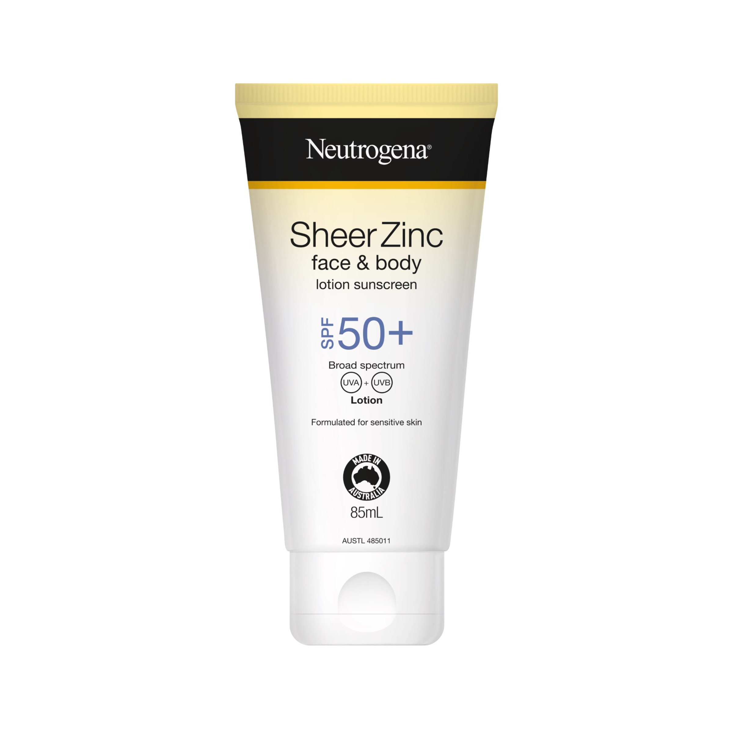 Neutrogena Sheer Zinc Body Lotion SPF50+ 85ml