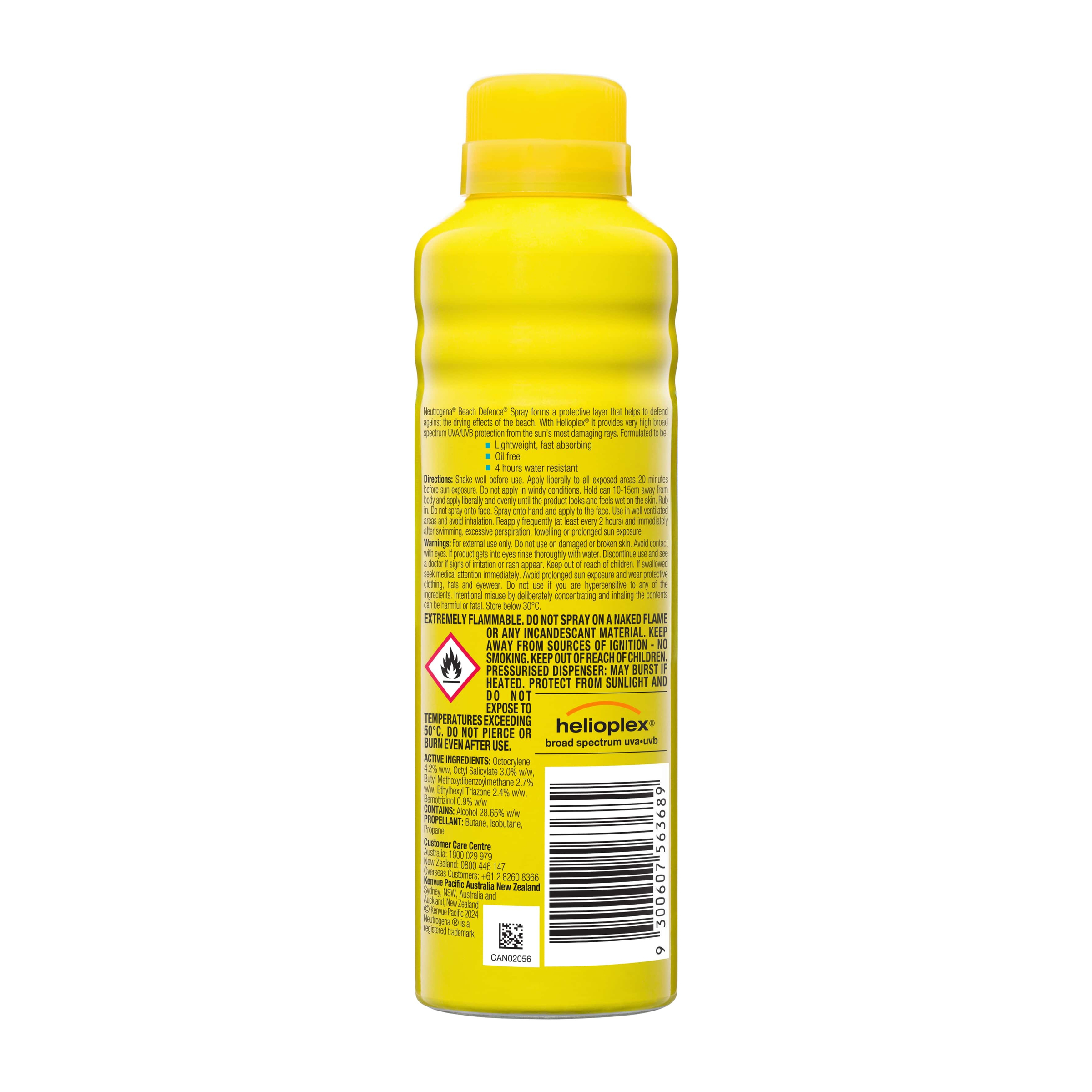 Neutrogena Beach Defence Spray SPF50+ 184g - Image 2