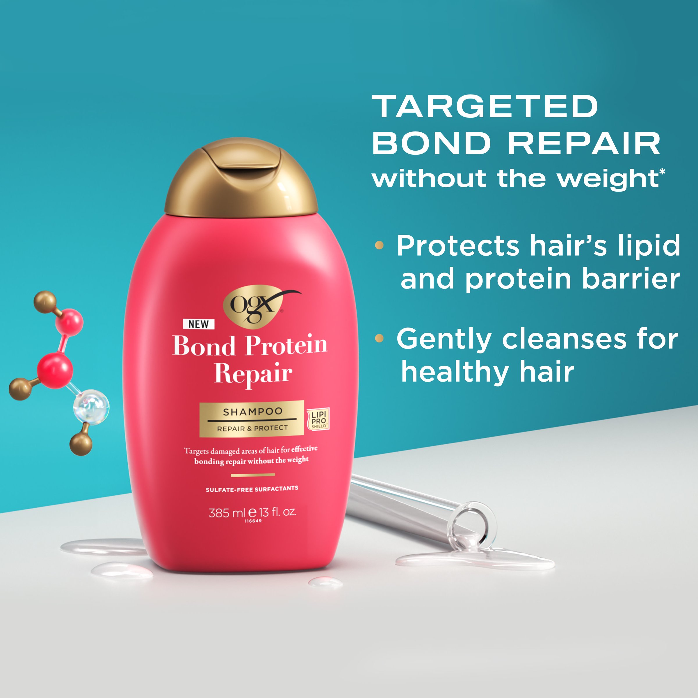 Ogx Bond Protein Repair Shampoo 385ml - Image 6