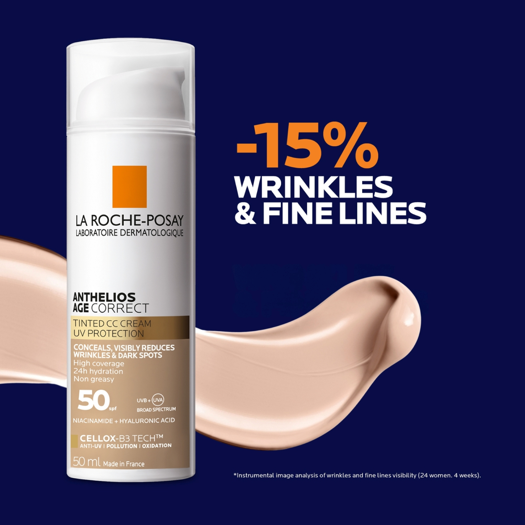 La Roche-Posay Anthelios Age Correct Tinted SPF50+ 50ml - Image 4