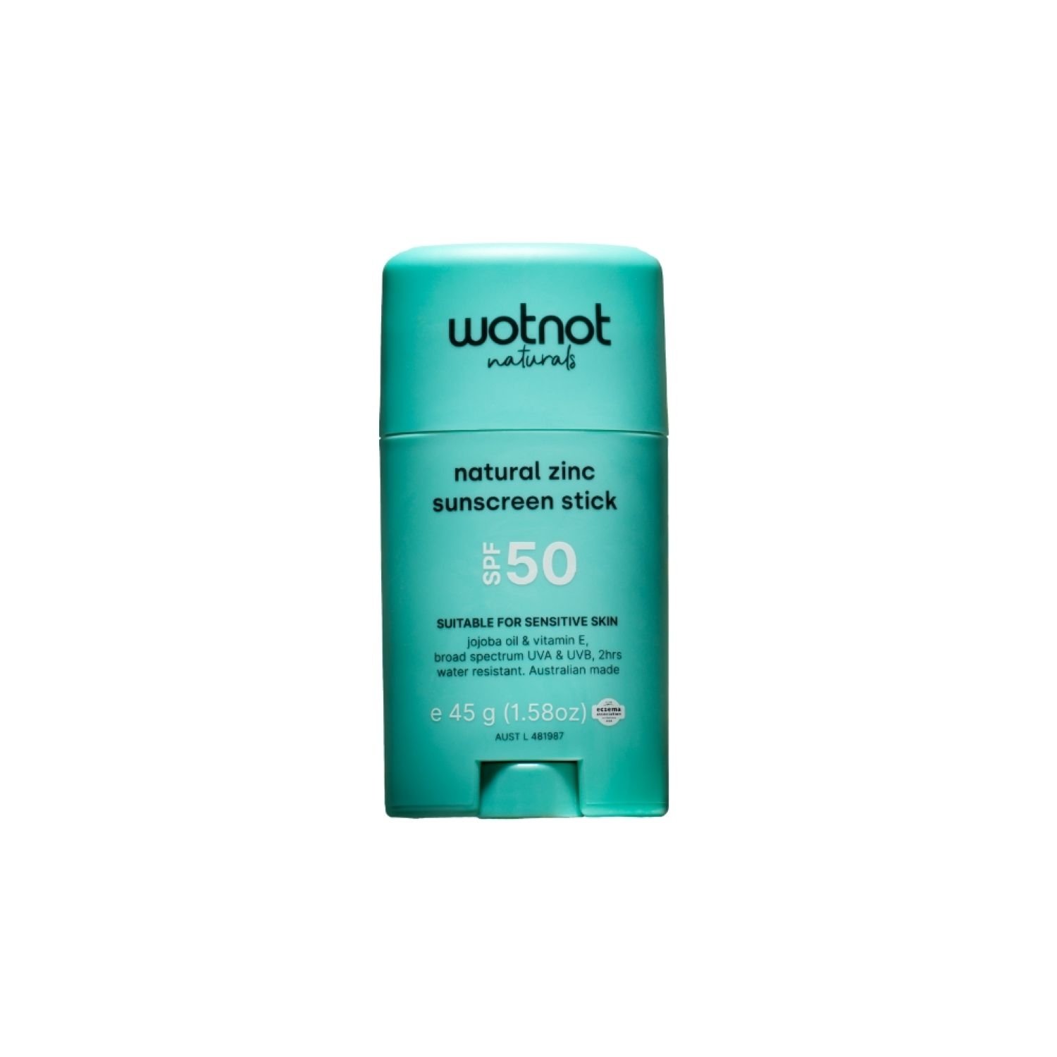 Wotnot Natural Zinc Sunscreen Stick SPF50 - 45g - Image 1