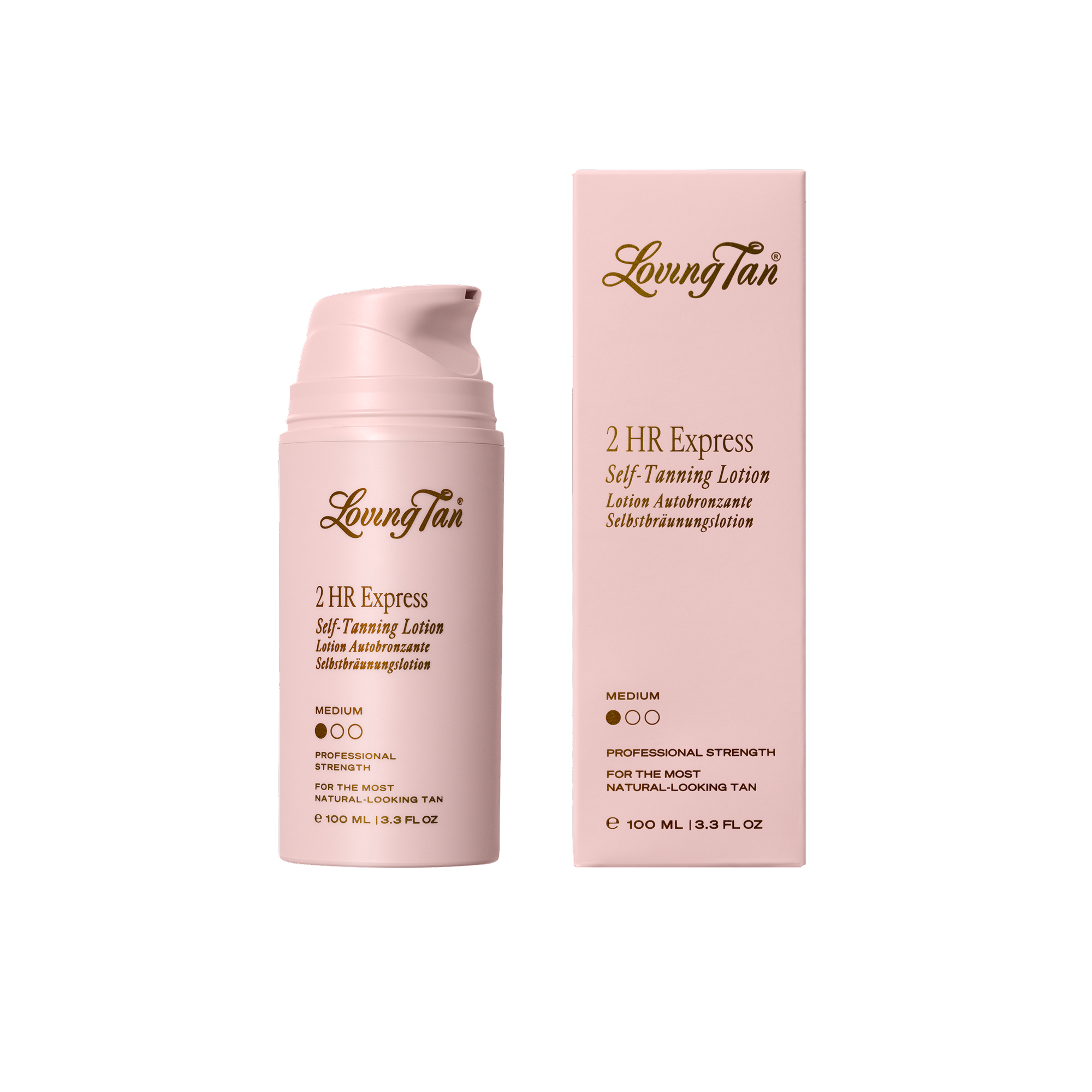 Loving Tan 2 HR Express Tanning Lotion Medium 100ml - Image 1