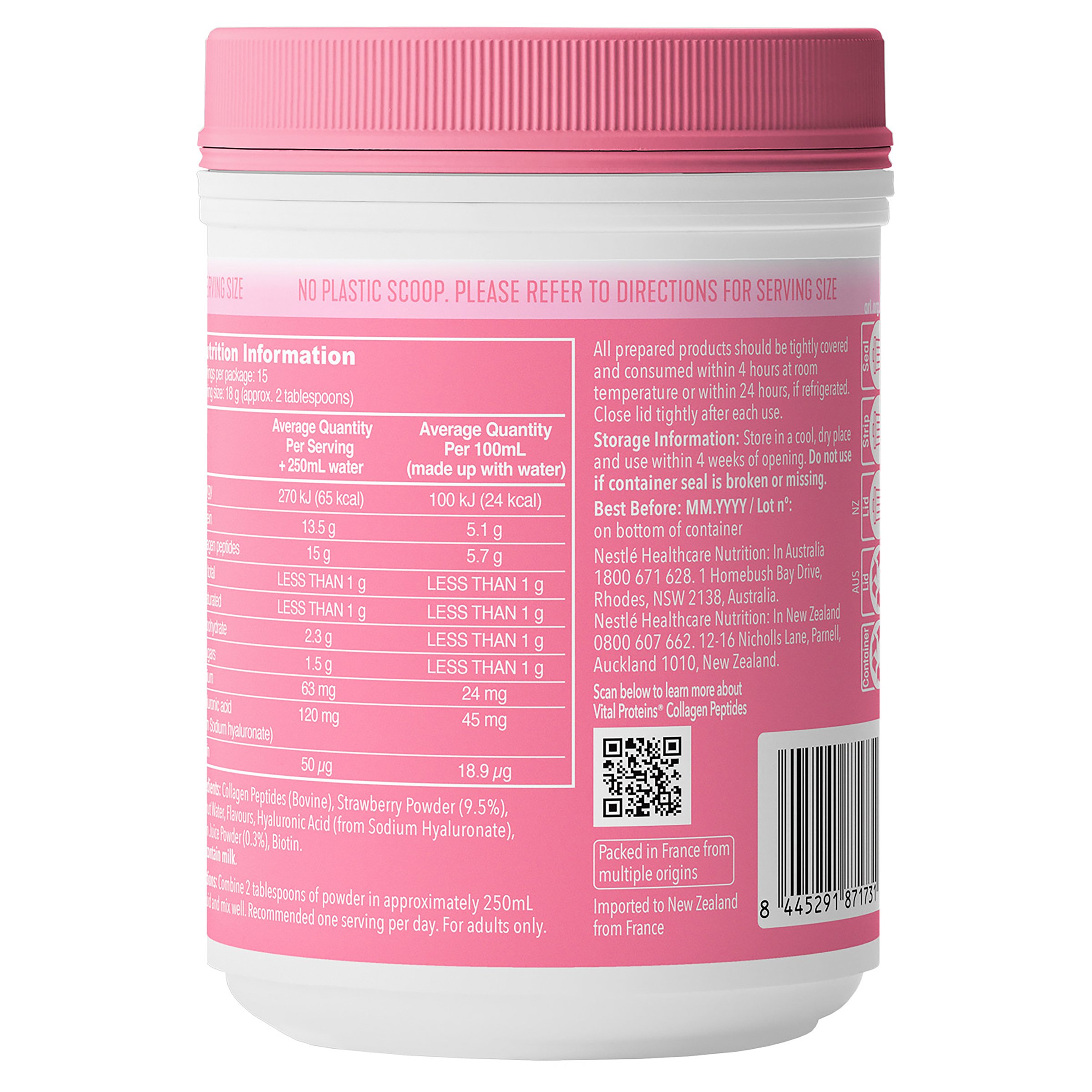 Vital Proteins Allure Strawberry Lemon 271g - Image 2
