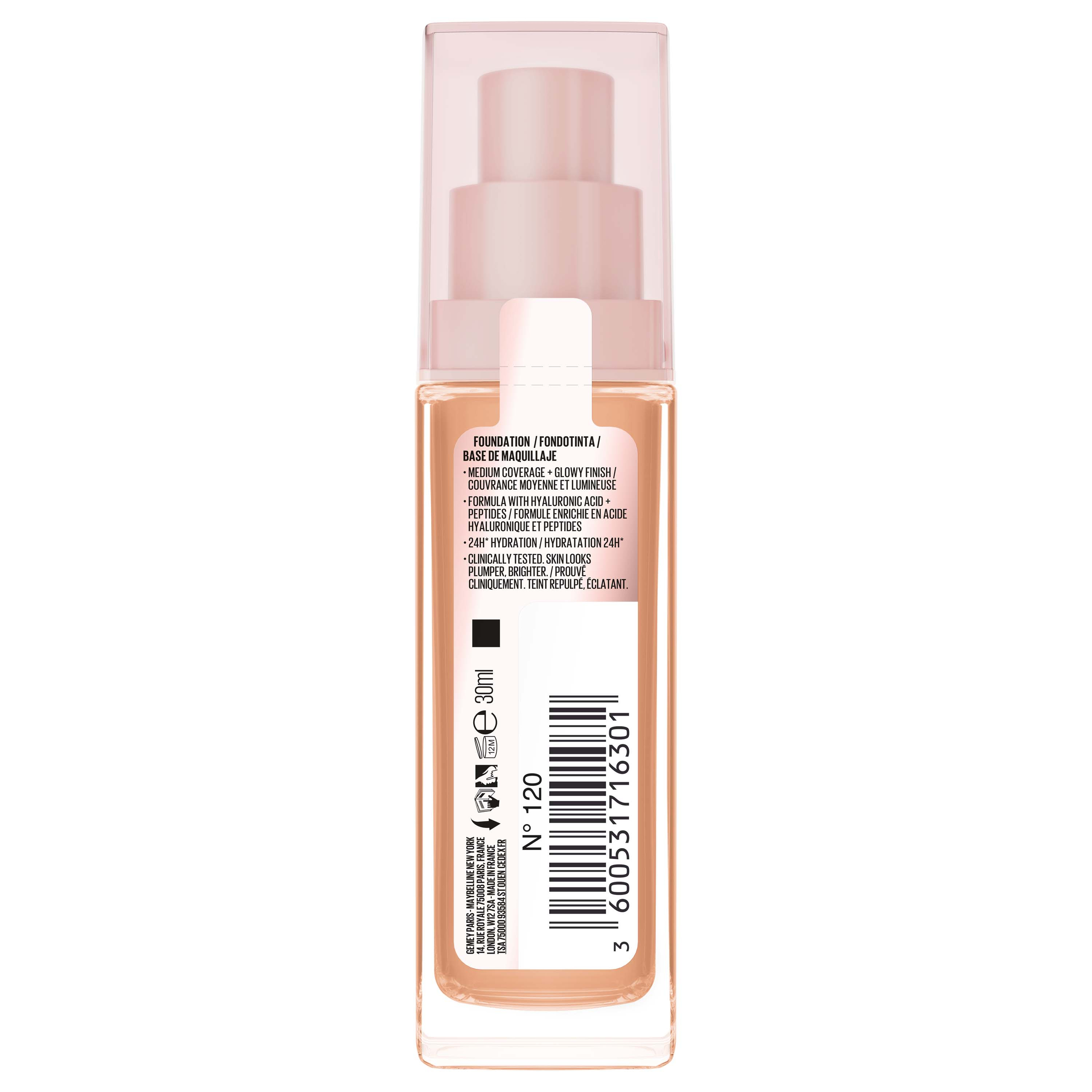 Maybelline Lifter Plump & Glow Foundation 120 1 each - Image 3