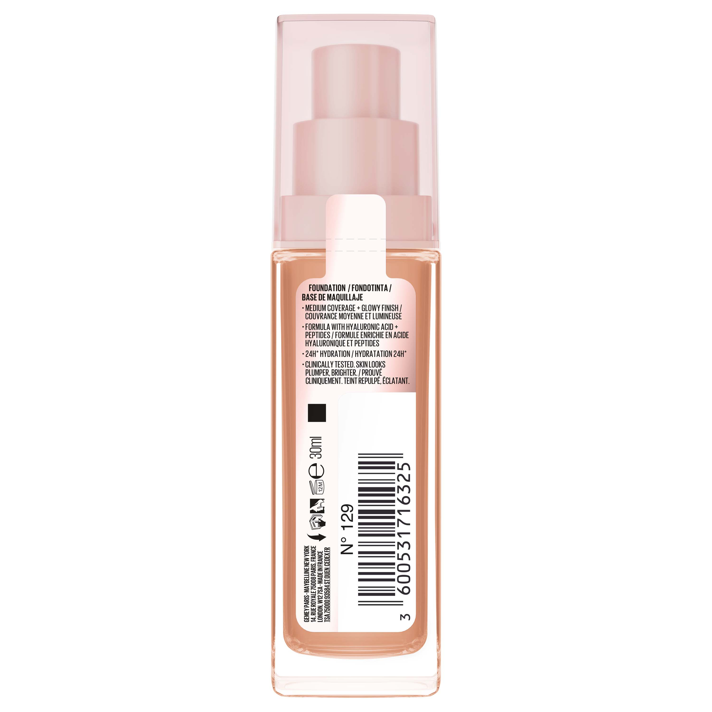 Maybelline Lifter Plump & Glow Foundation 129 1 each - Image 3
