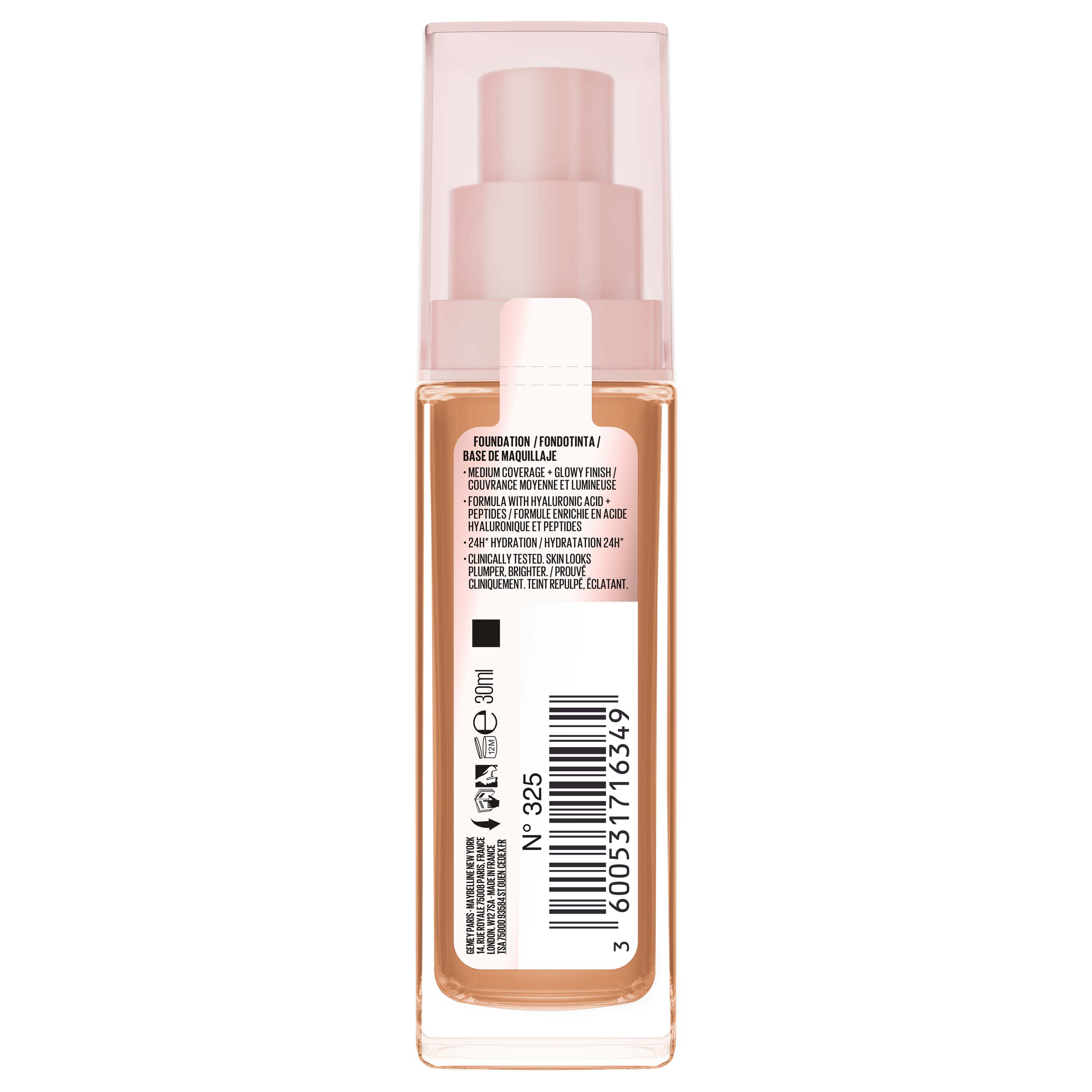 Maybelline Lifter Plump & Glow Foundation 325 1 each - Image 3